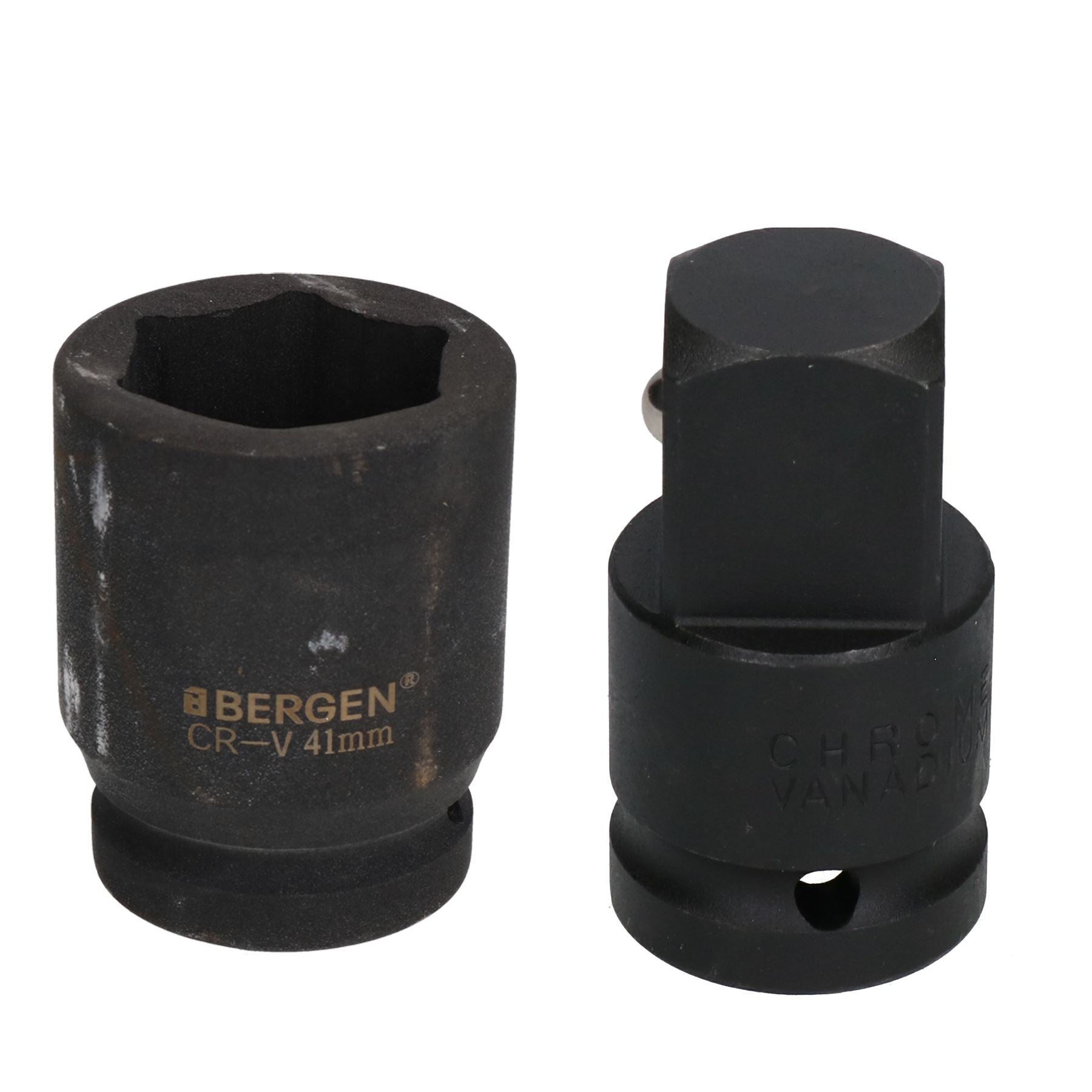 41mm Metric 3/4" or 1" Drive Deep Impact Socket 6 Sided With Step Up Adapter