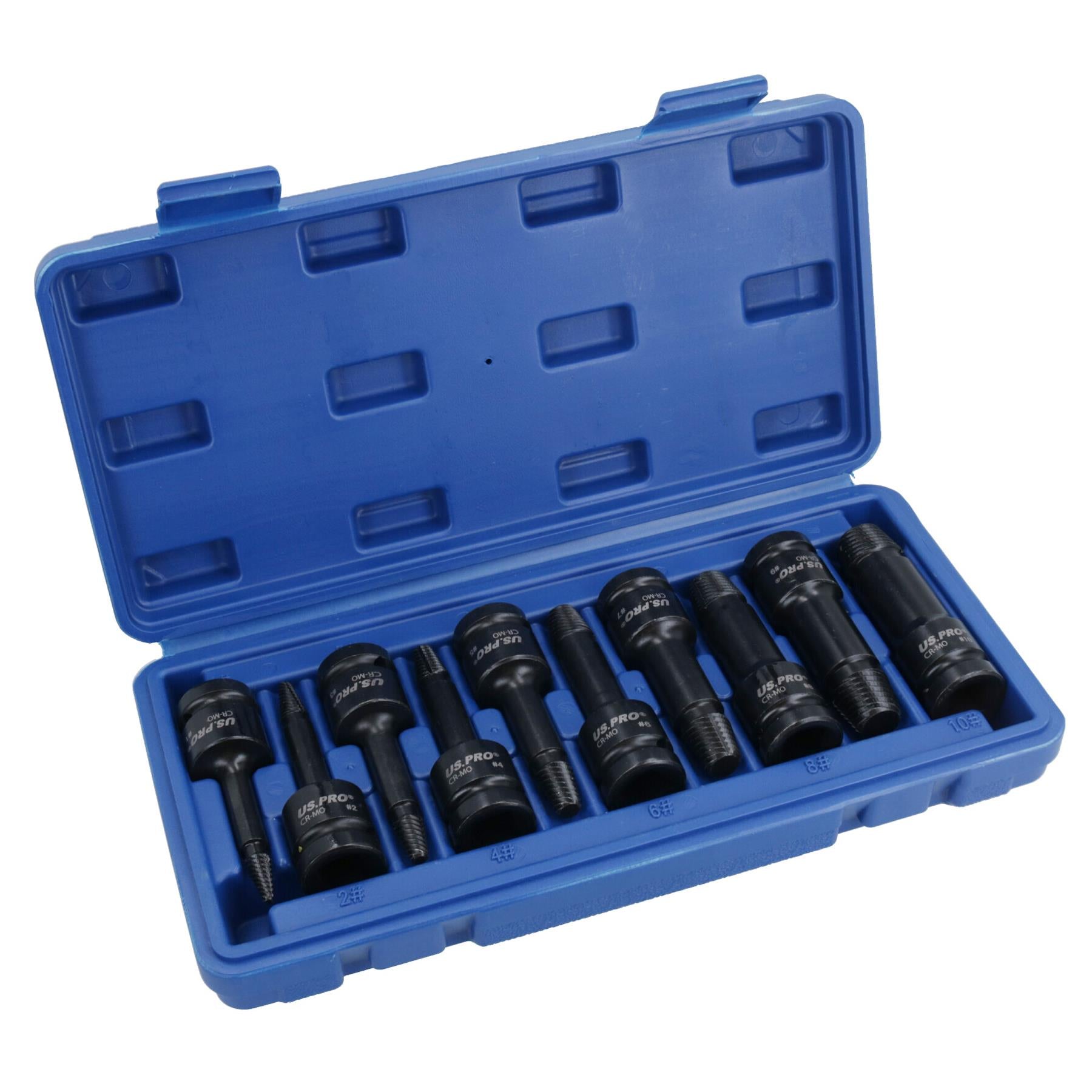 1/2-Zoll-Antrieb, Schlagschrauber-Entfernungssatz mit tiefer Spiralnut, 3–22 mm