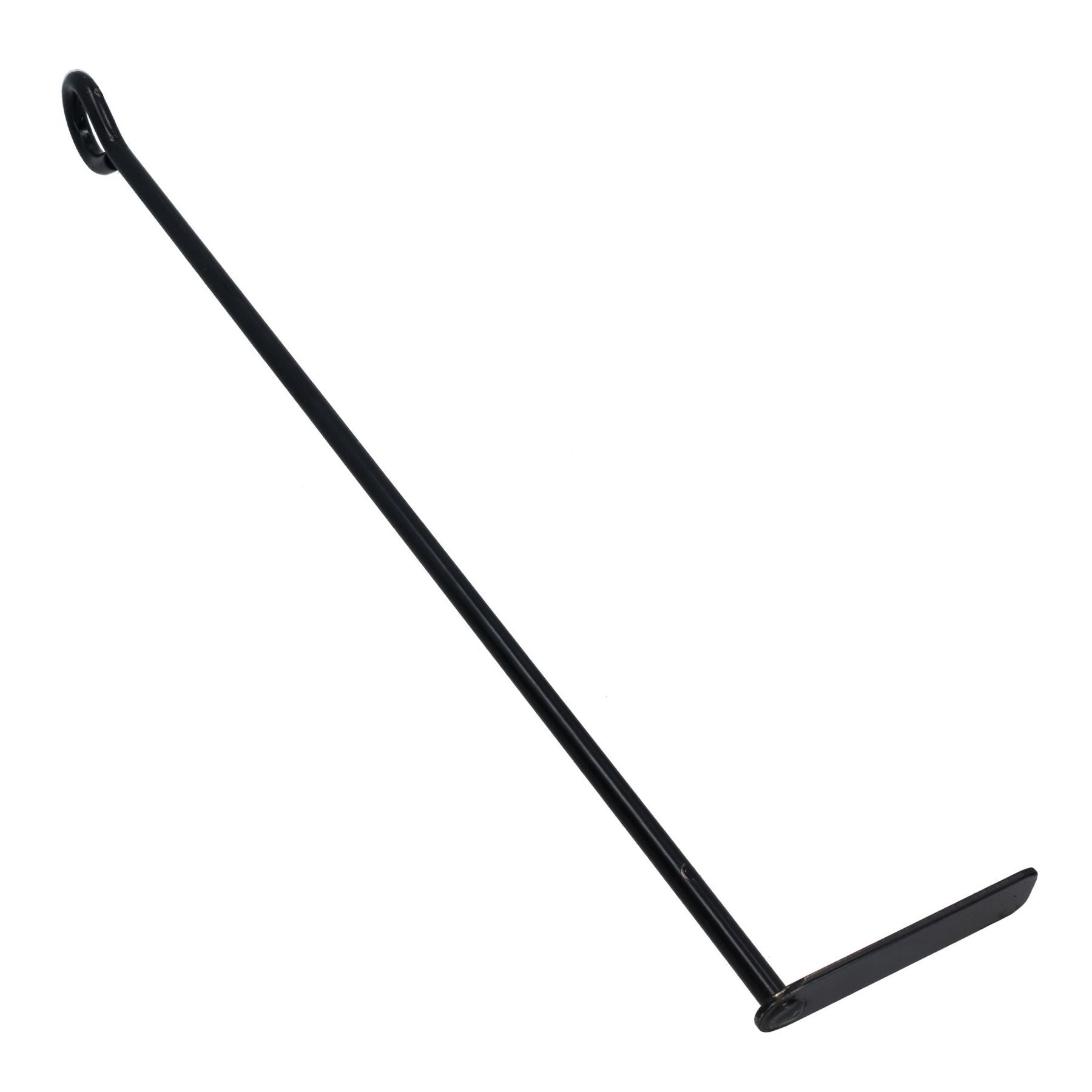 L Asche Rechen Schaber Holz Brenner Feuer Kohle Holzkohle Stahl Metall Schwarz Loop BBQ