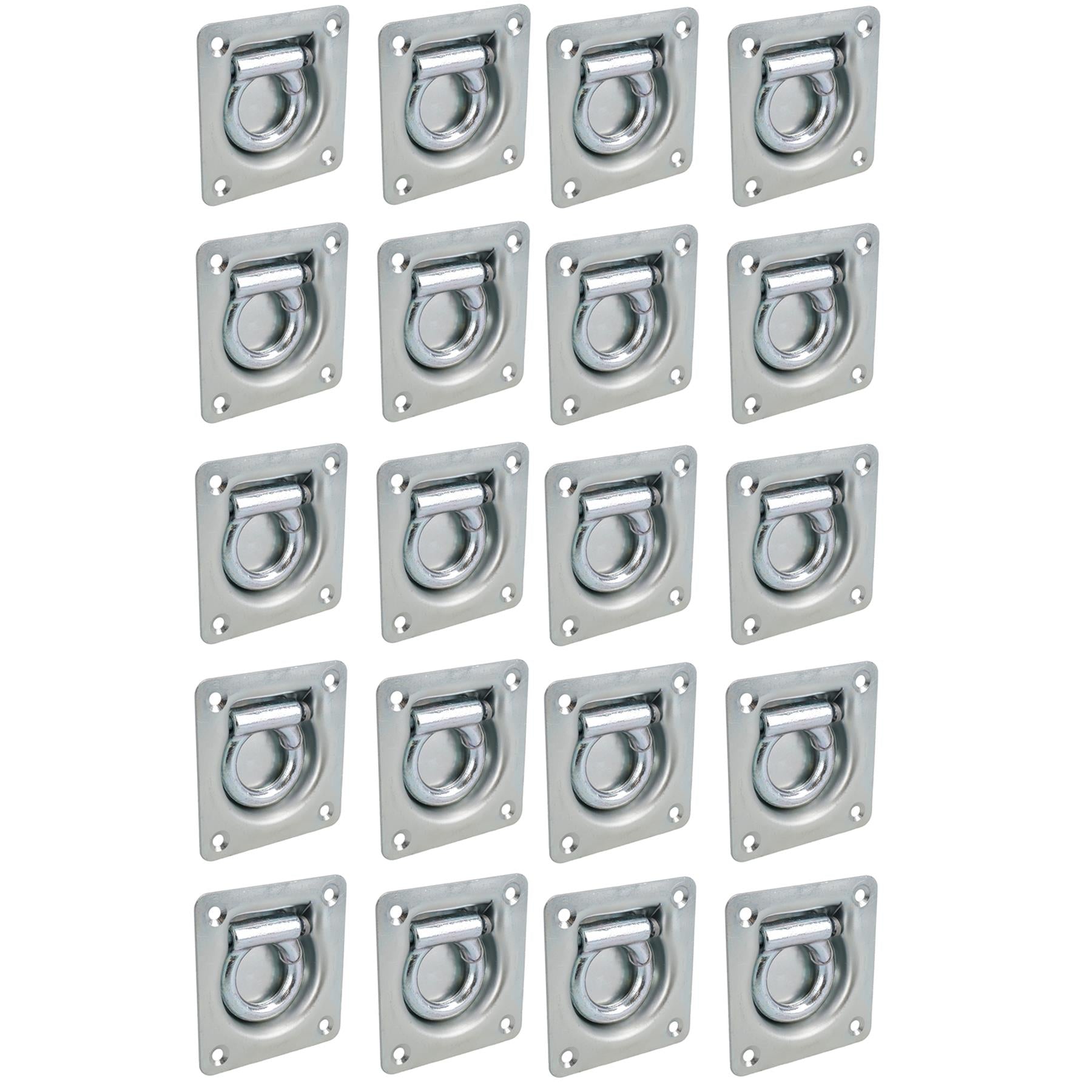 Recessed Flush Fit Tie Downs Cargo Lashing Eye Rings Anchor Trailers Trucks