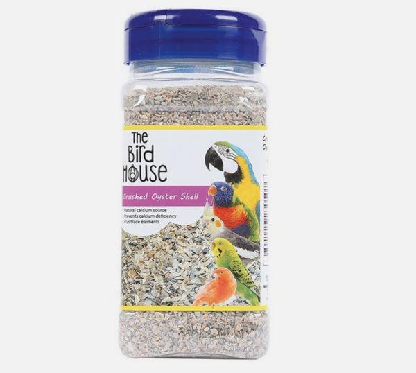 Lot de 4 coquilles d'huîtres broyées pour oiseaux, 600 g, calcium et minéraux, aide à la digestion