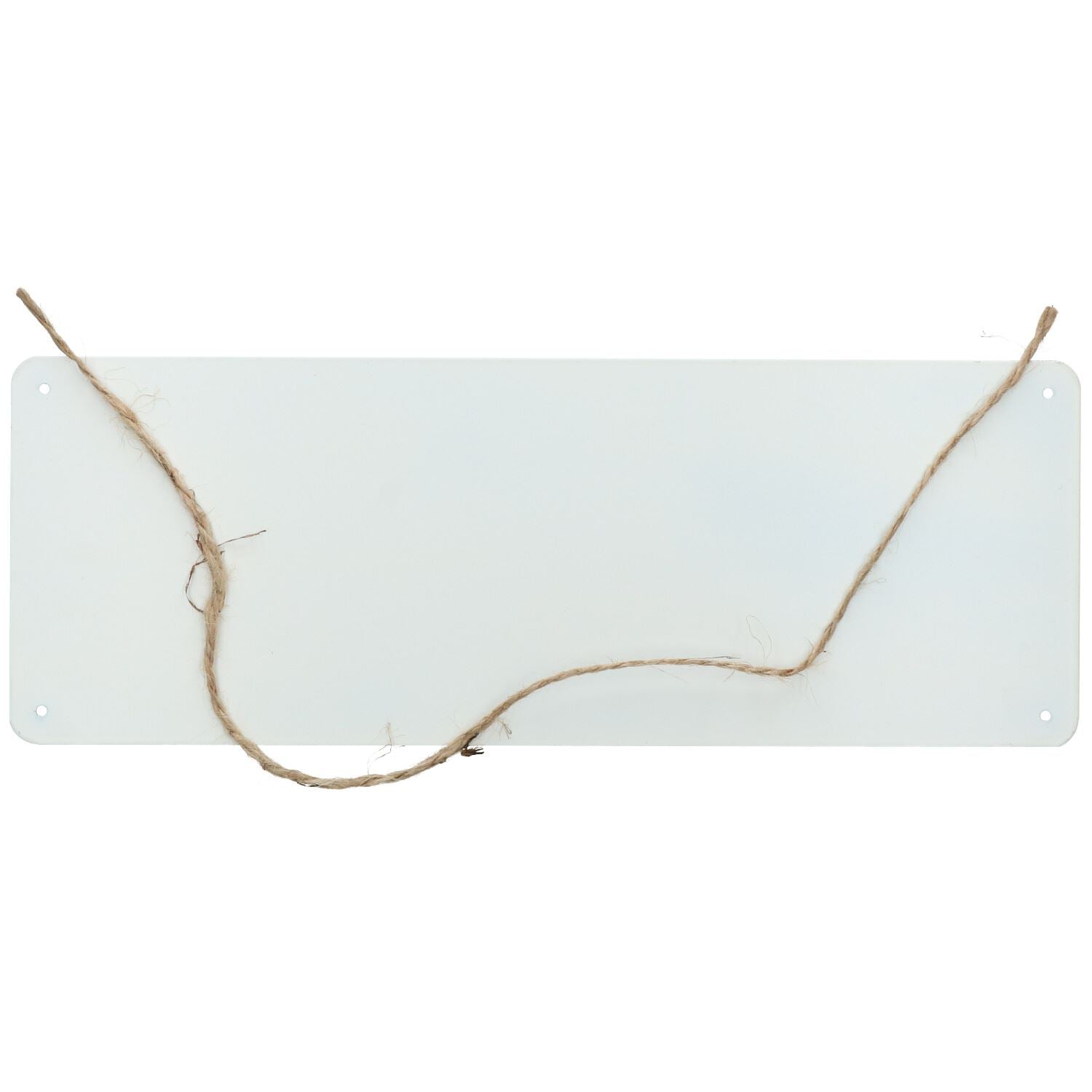 Panneau métallique rétro à suspendre « Welcome To Man Cave » avec trous pré-perforés 13 x 36 cm