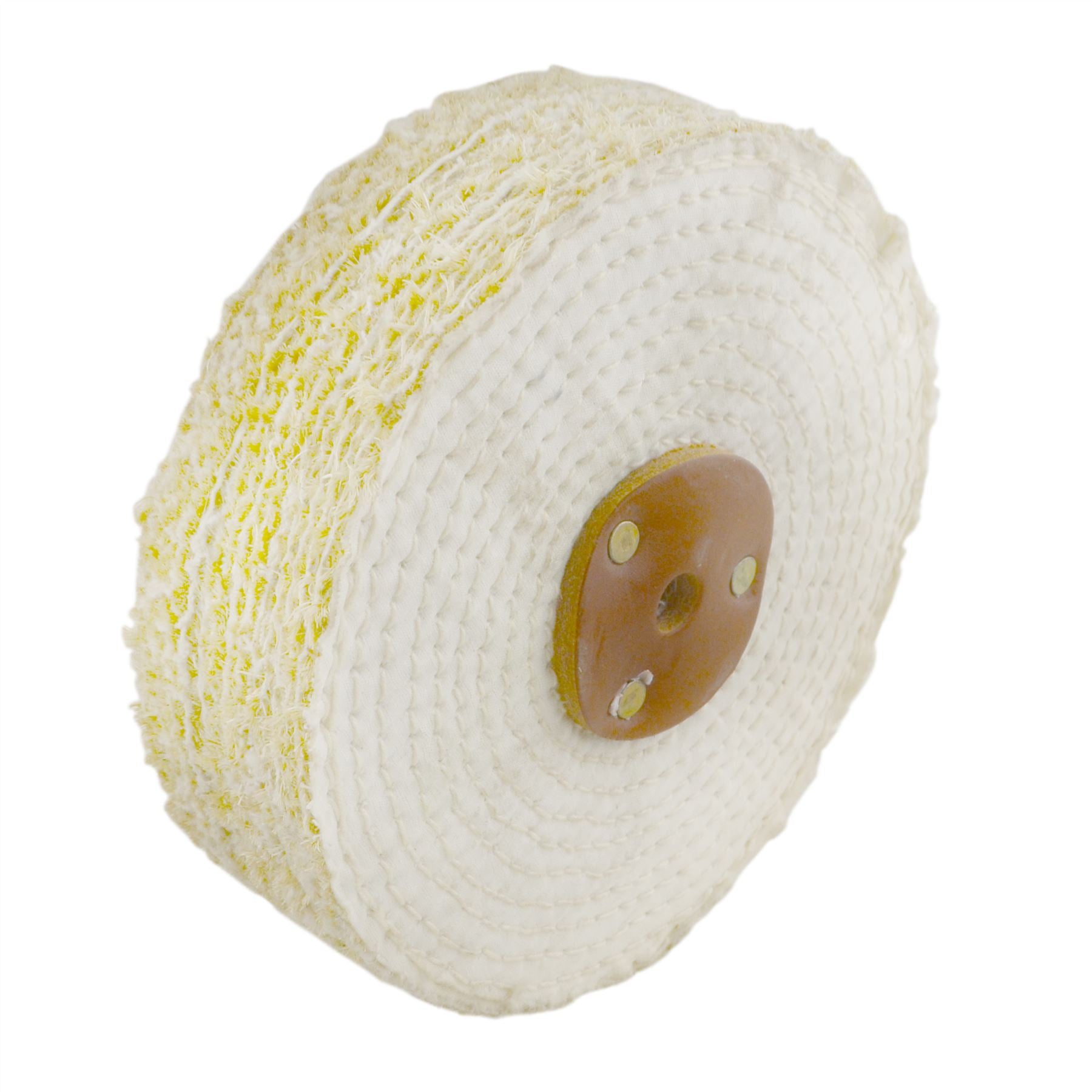 Coarse Sisal Fast Cut Buffing Polishing Mop 6" x 1.5" 3 Section 1st Stage Metal