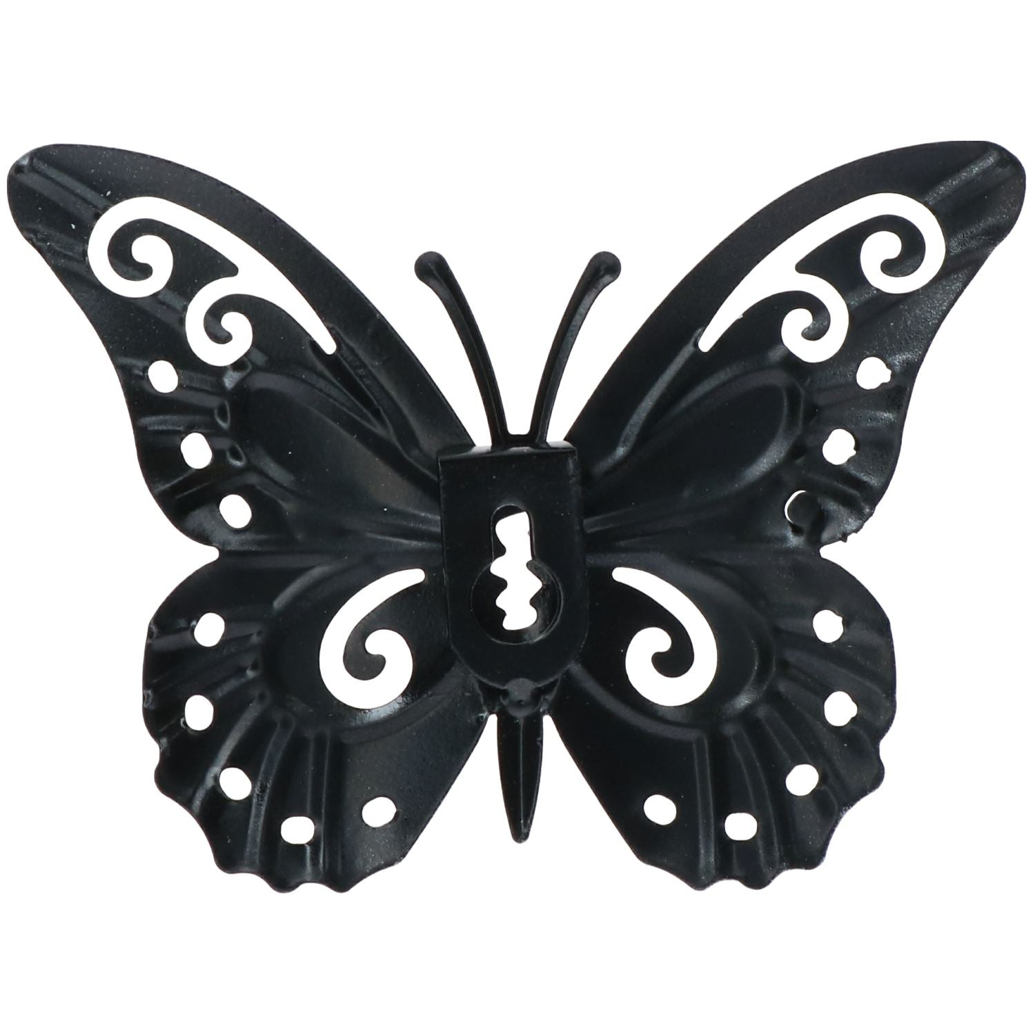 Lot de 4 petits papillons jaunes en métal pour décoration murale de jardin/maison