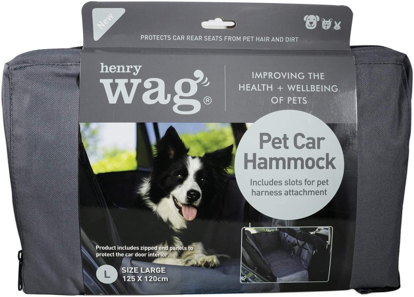 Hamac de voiture durable pour animaux de compagnie, accessoires de voyage en voiture pour chien avec poches de rangement