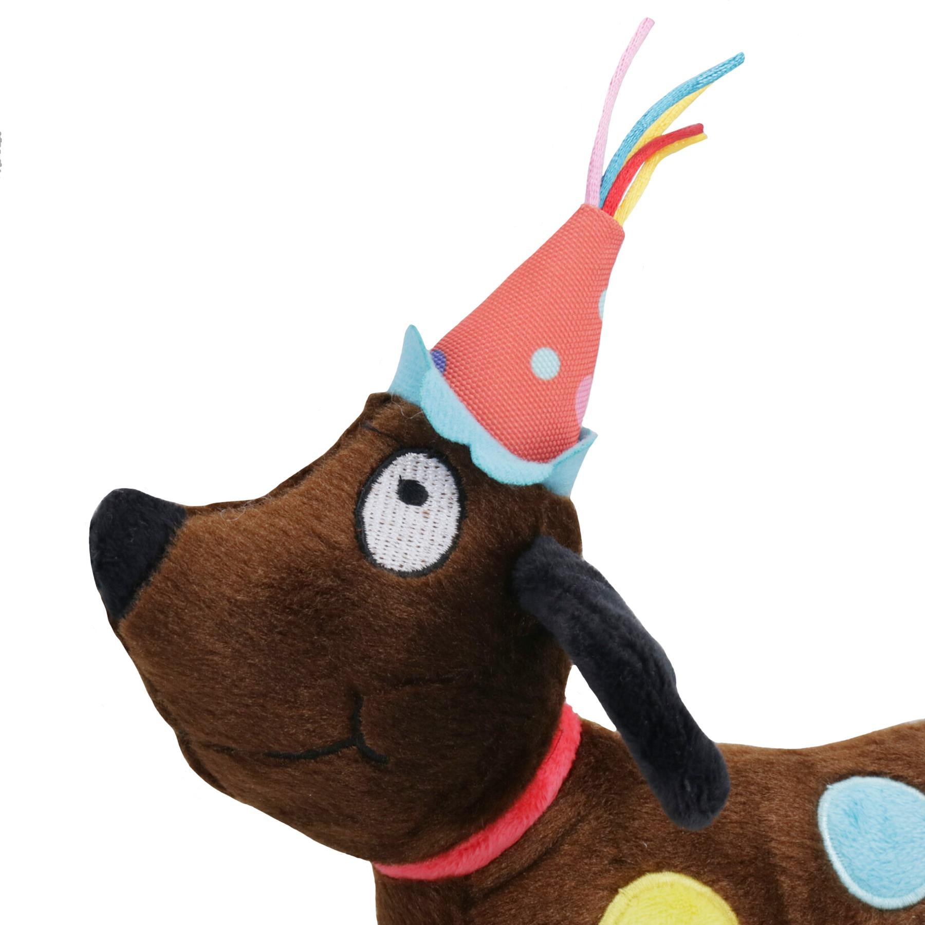 Superweiches Plüsch-Quietschtier, Party-Tier, Geburtstags-Hundewelpe, Happy Birthday-Geschenk