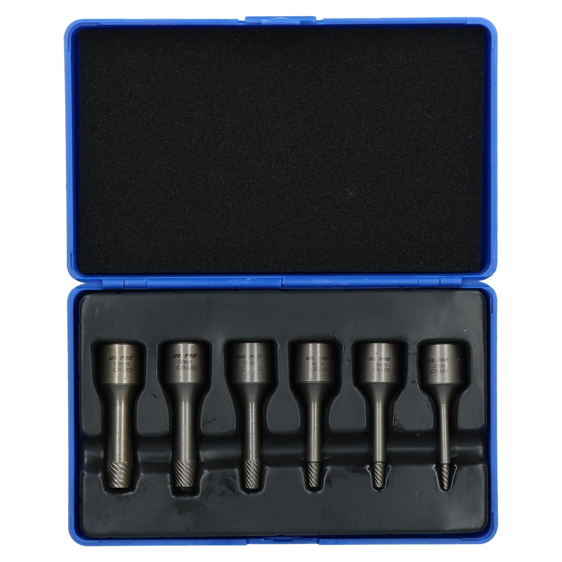 3/8" Impact Screw / Stud Extractor / Remover Set Reverse Thread 2-10mm 6pc AT023