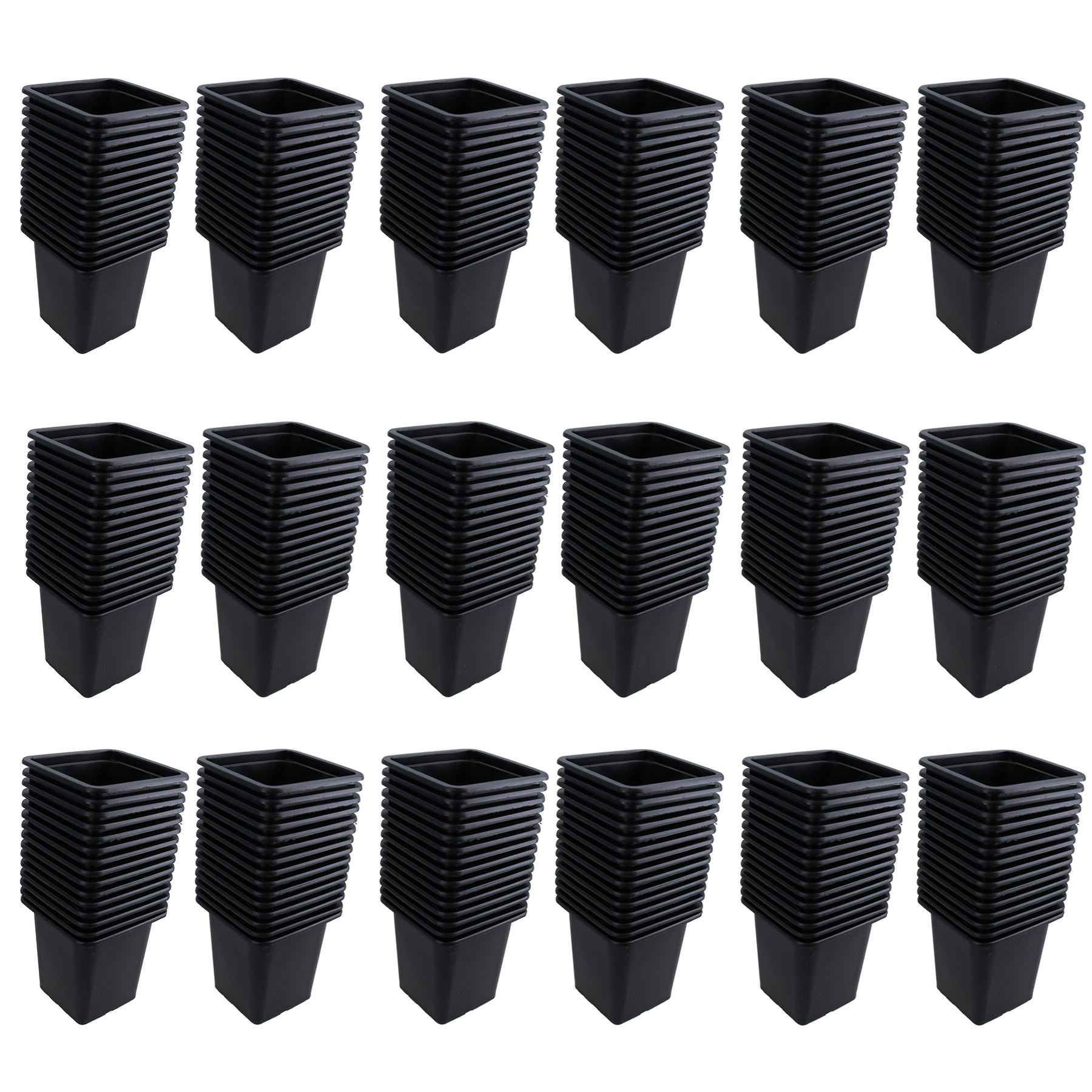 Mini pots de graines de fleurs en plastique pour plantes, pots de 7 cm, plateaux de jardin carrés, semis de graines