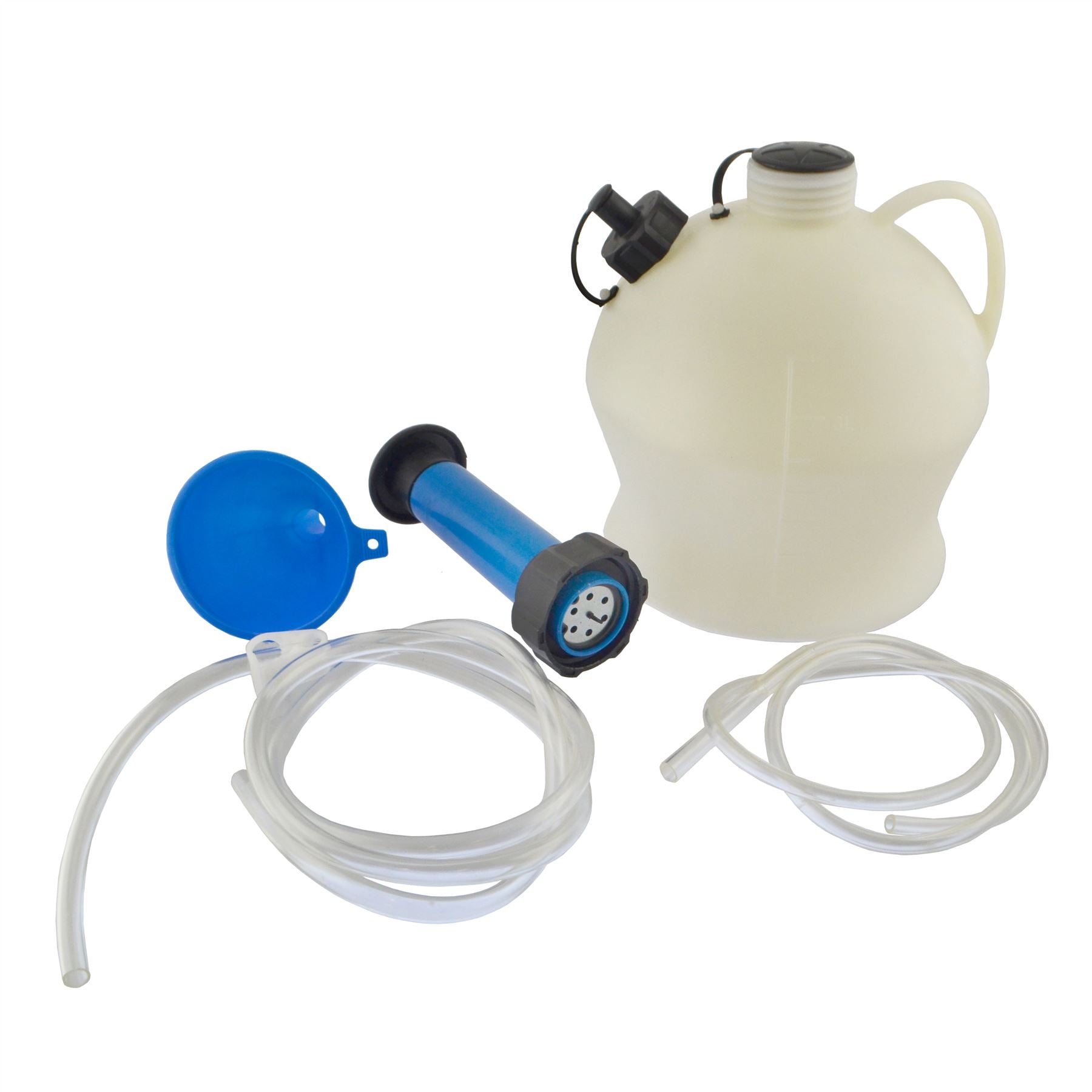 Oil and Fluid extraction siphon pump and container 4 Litre Sil103