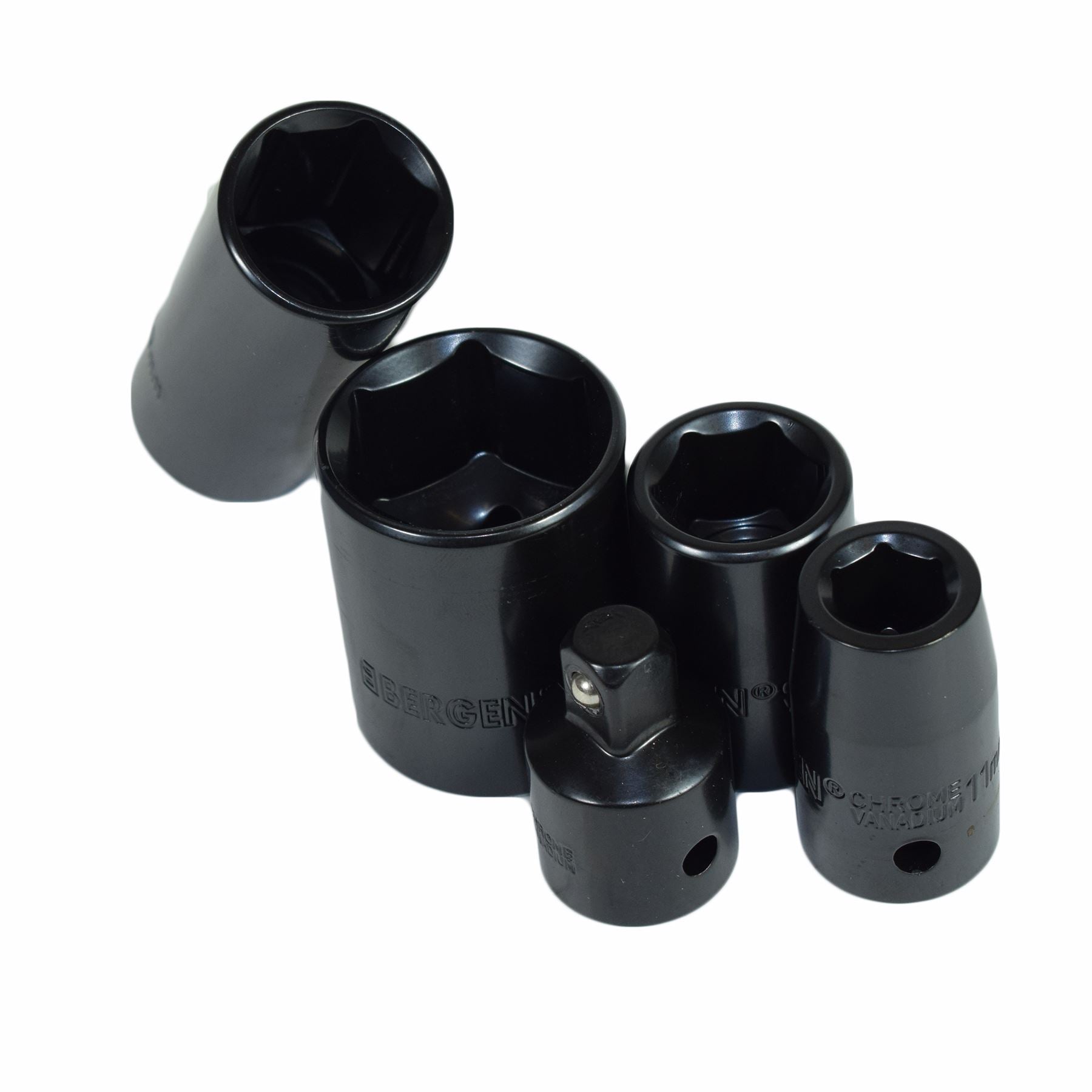 Douilles profondes SAE AF métriques et impériales 3/8" et 1/2" peu profondes 37 pièces Bergen
