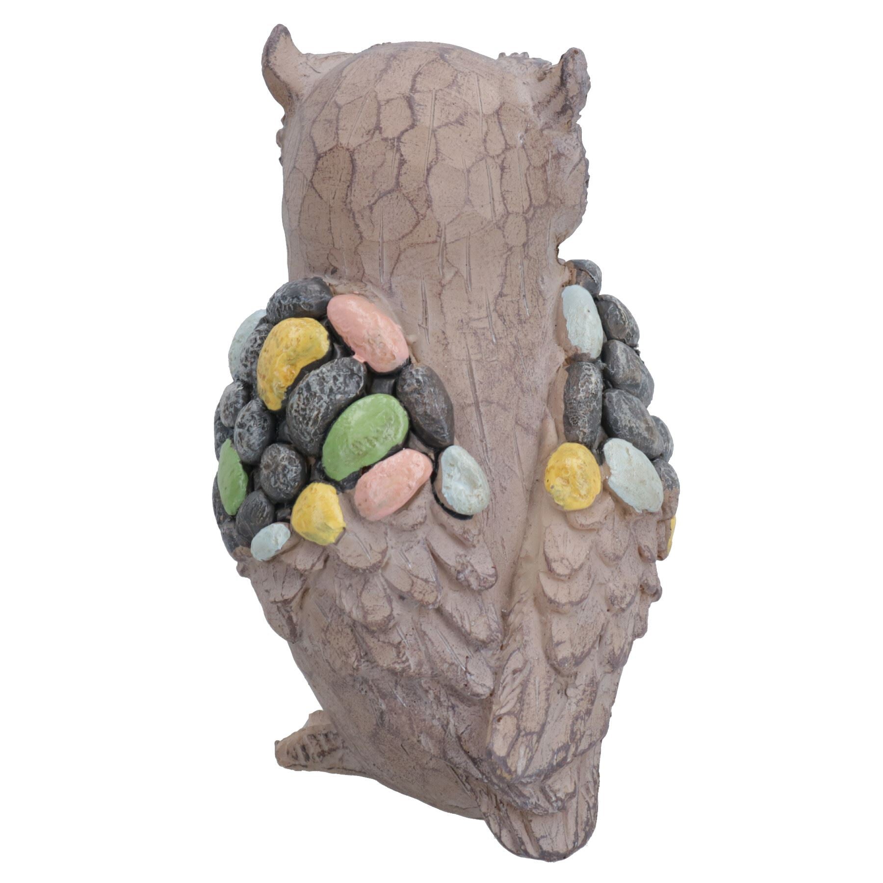 Eule Harz Skulptur Statue Haus Garten Ornament Figurine Tier Vogel Harz