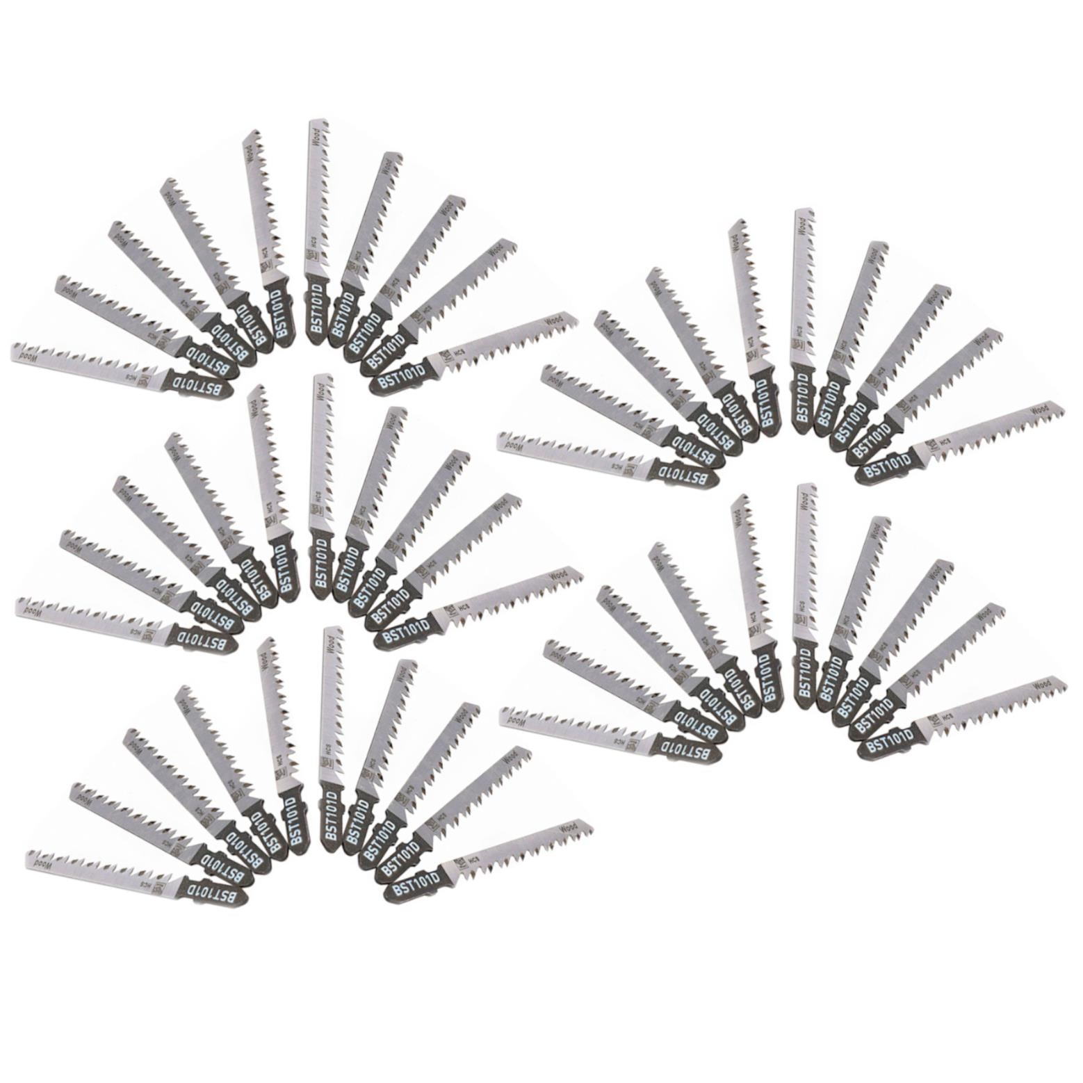 Lames de scie sauteuse 6 TPI avec tige en T pour couper le bois et le plastique de moins de 50 mm
