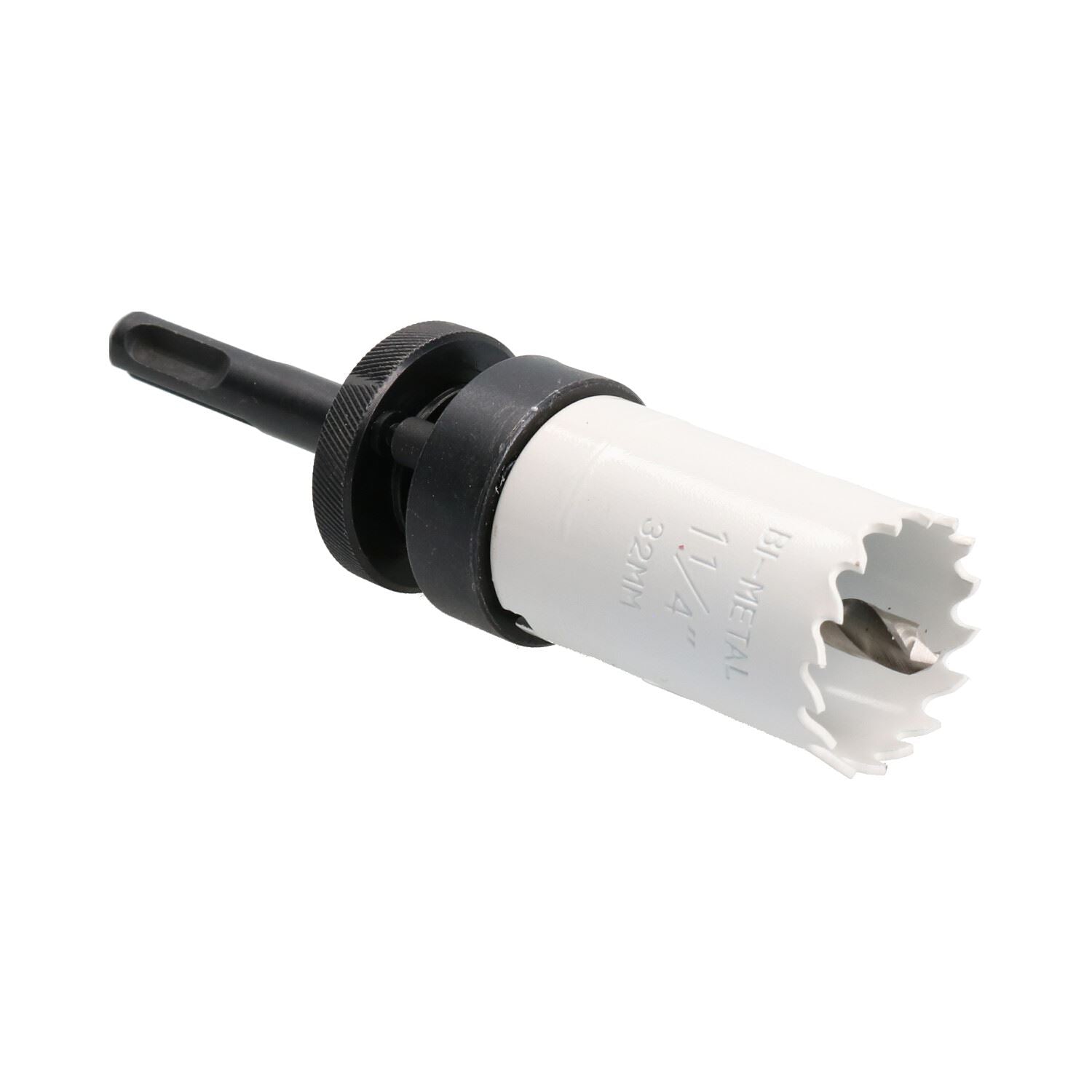 SDS-Plus-Dorndornaufsatz, komplett mit HSS-Lochsäge, 32 mm – 152 mm