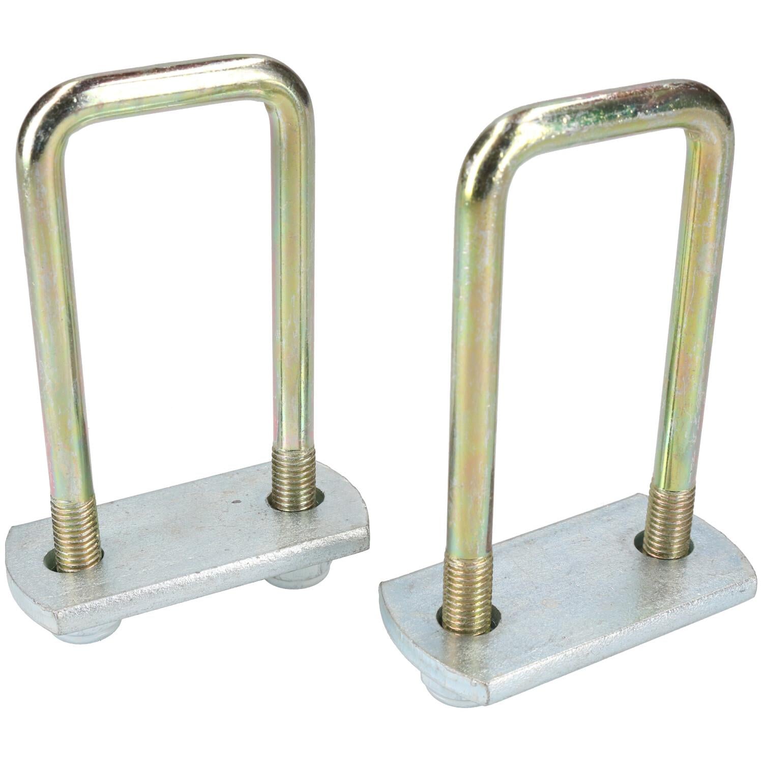 2er-Pack M10 40 mm x 110 mm U-Bolzen N-Bolzen mit Platten und Muttern HOCHZUG