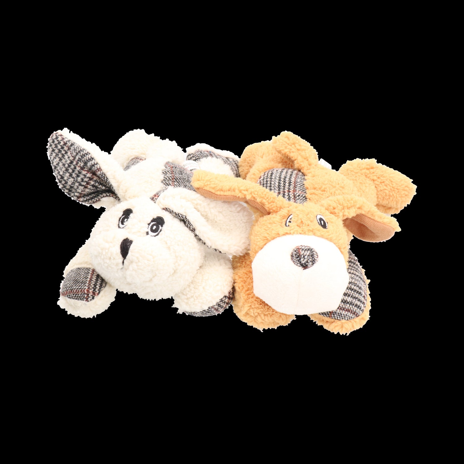 Dylan Dog & Sniffer Rabbit Comfort Plüsch-Hundespielzeug-Paket mit Quietschgeräuschen