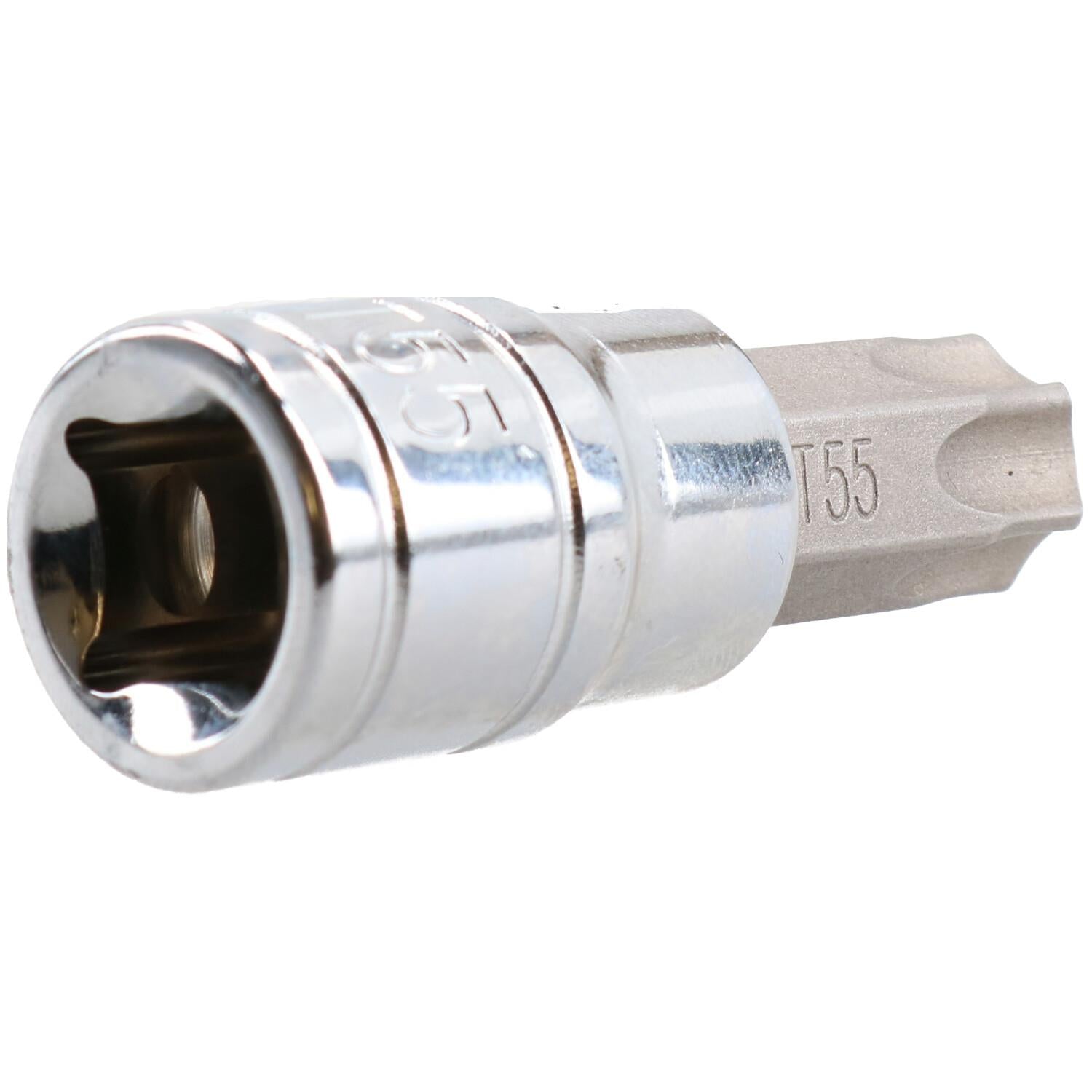 Douille étoile mâle Torx T55, entraînement 3/8", standard, interne, acier au chrome vanadium