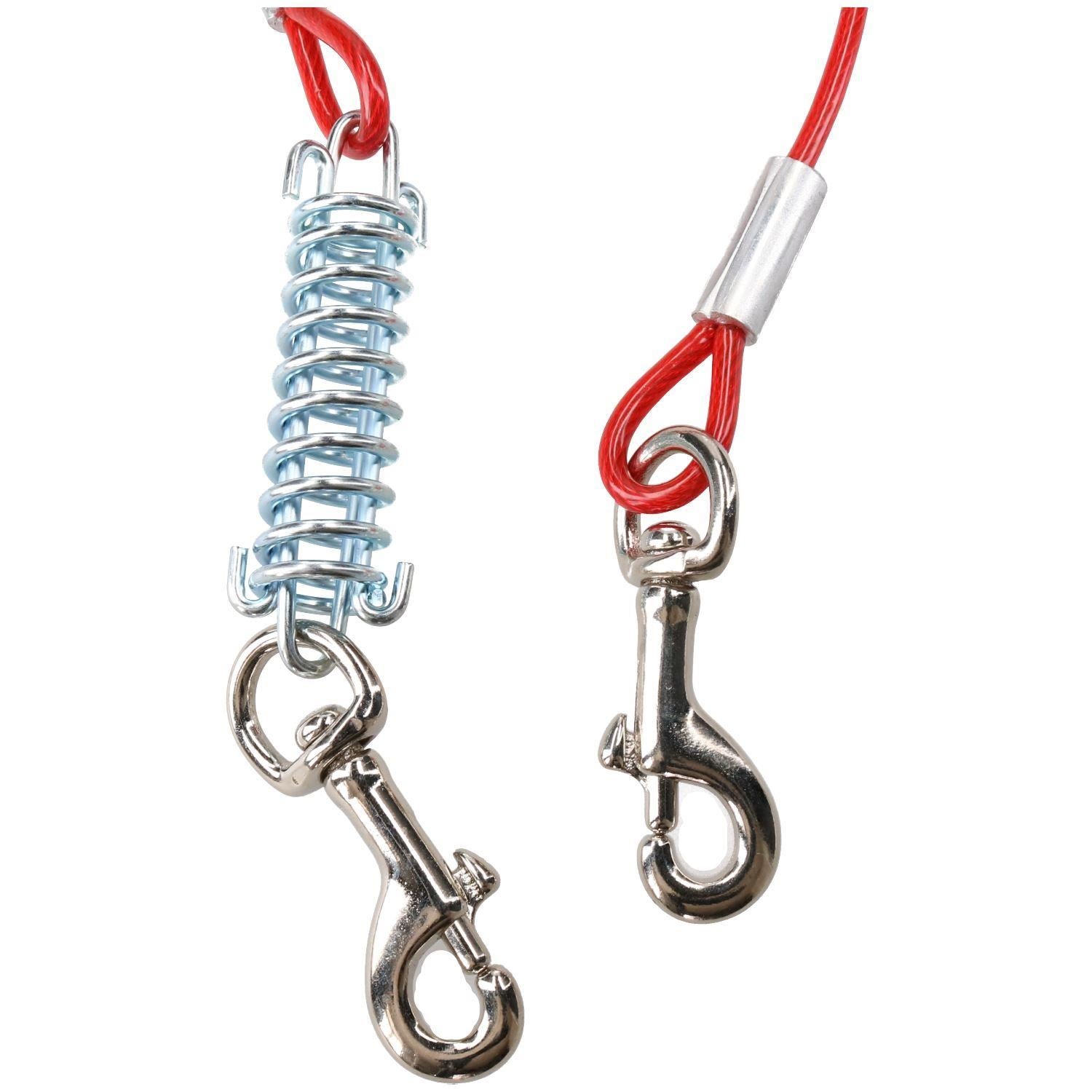 2 X Extra Strong Dog Stake Out SpikeS & 2X10ft Weather Resistant Tie-Out Cable