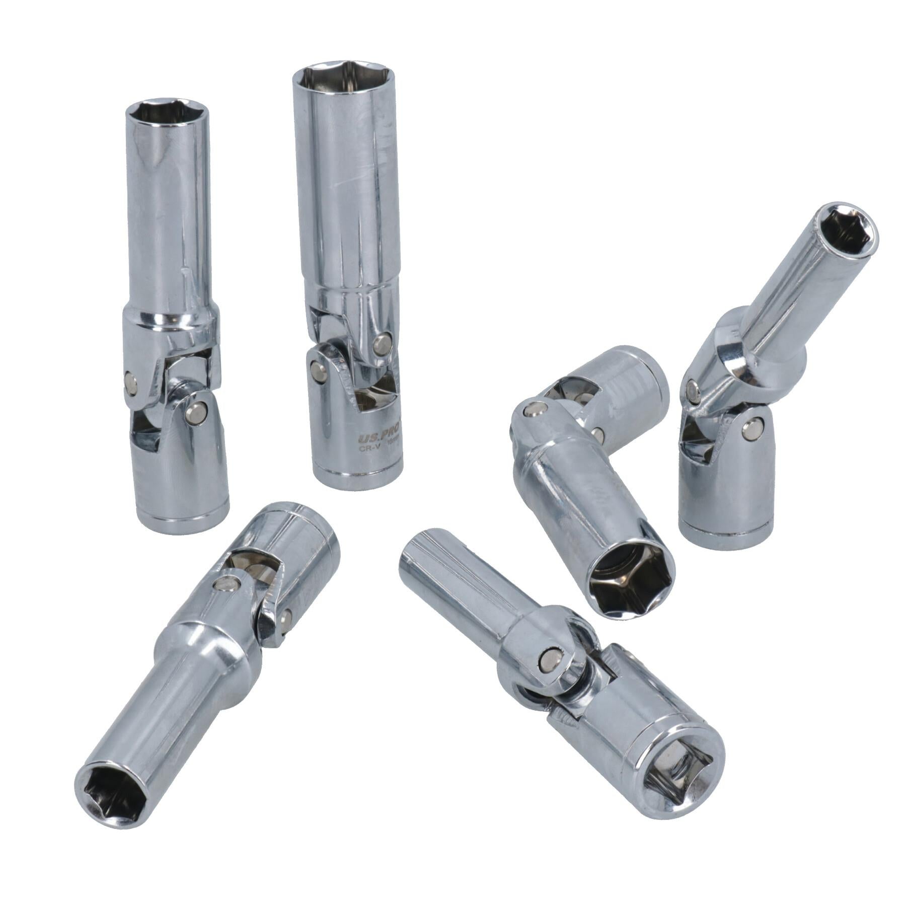 Jeu de douilles pour bougies de préchauffage, entraînement métrique 3/8, 6 pièces, 8 mm - 16 mm