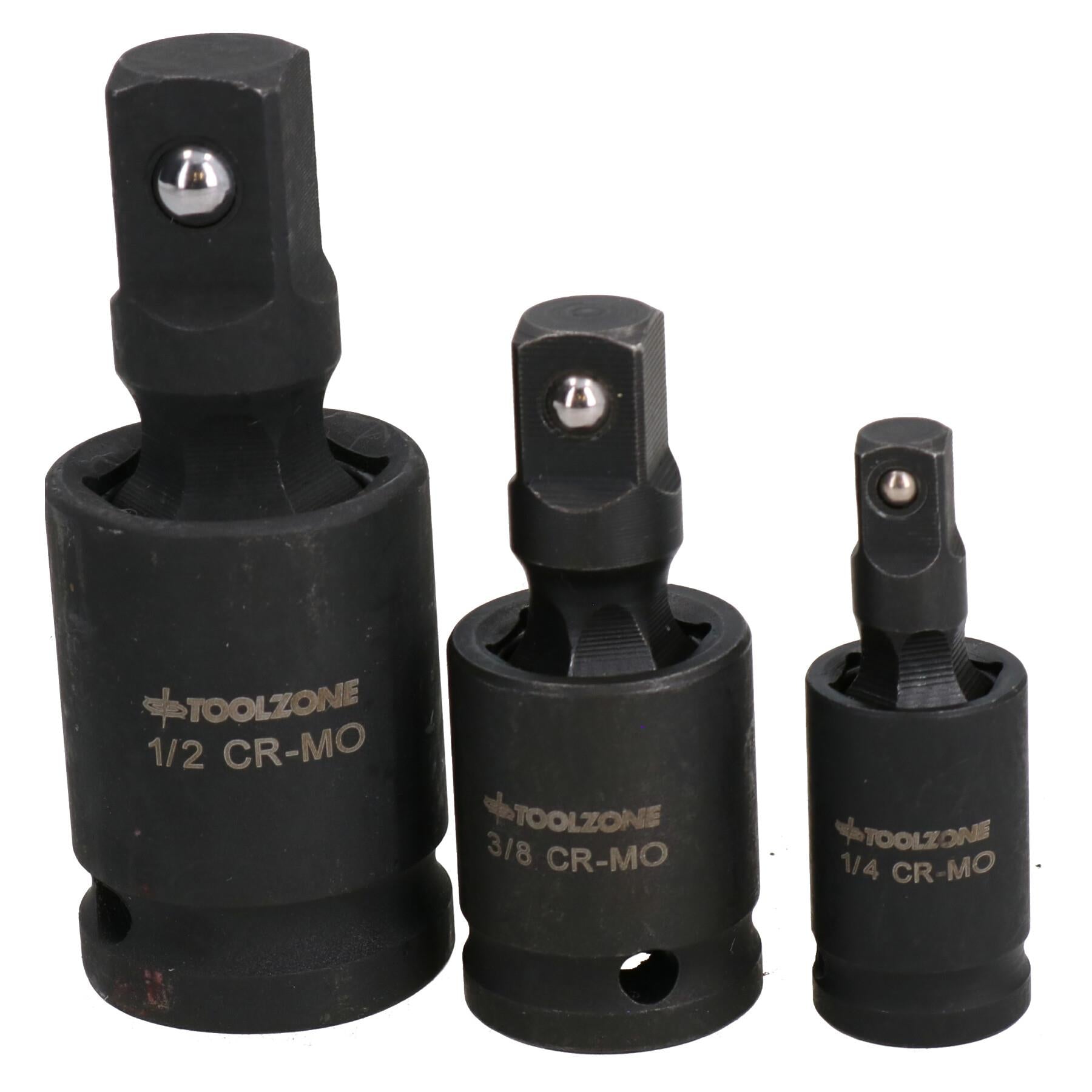 Rallonge de douille oscillante à impact universel UJ à entraînement 1/4", 3/8" et 1/2"