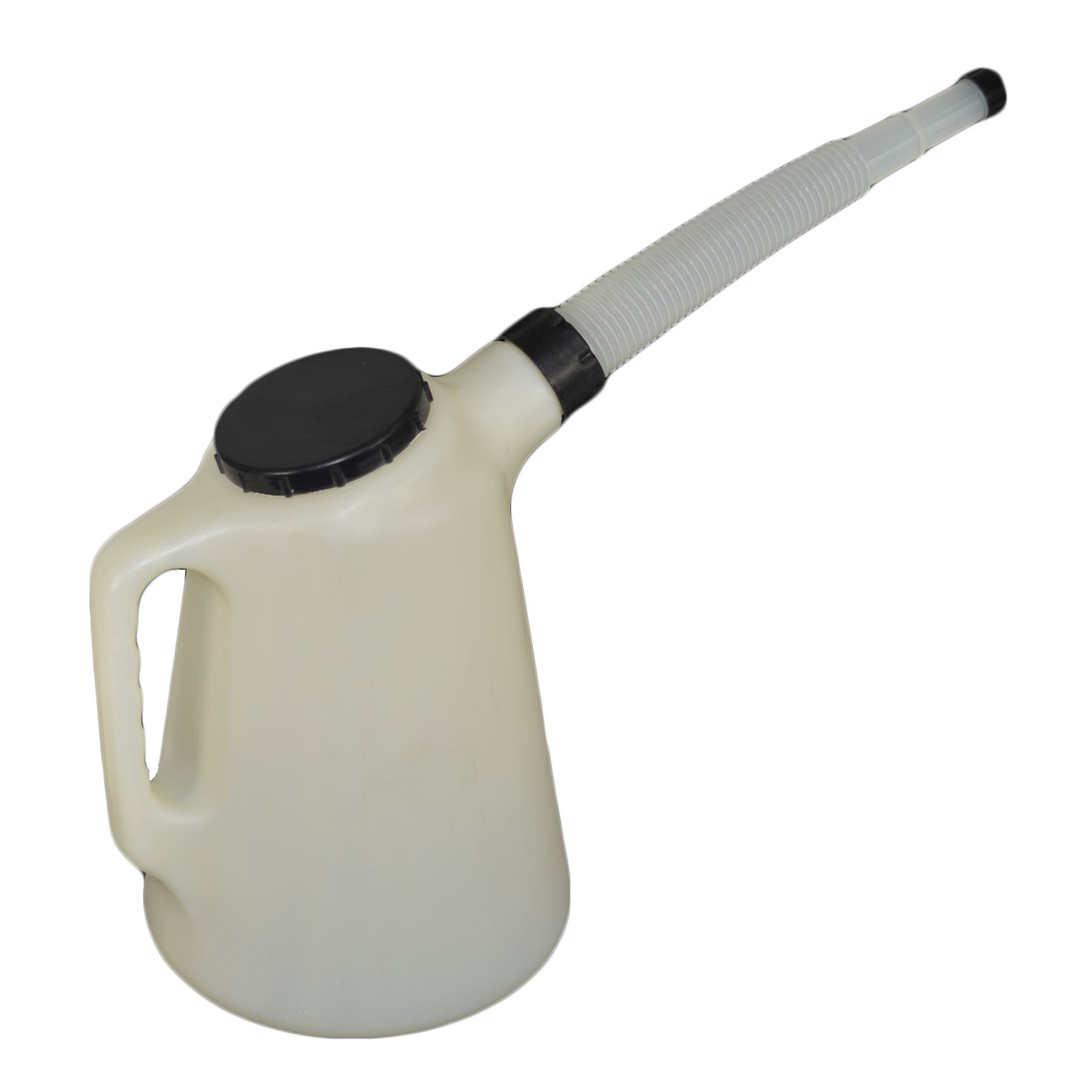 Lot de 2 pichets doseurs d'huile de 5 et 2 litres, lave-glace antigel avec becs verseurs et couvercles