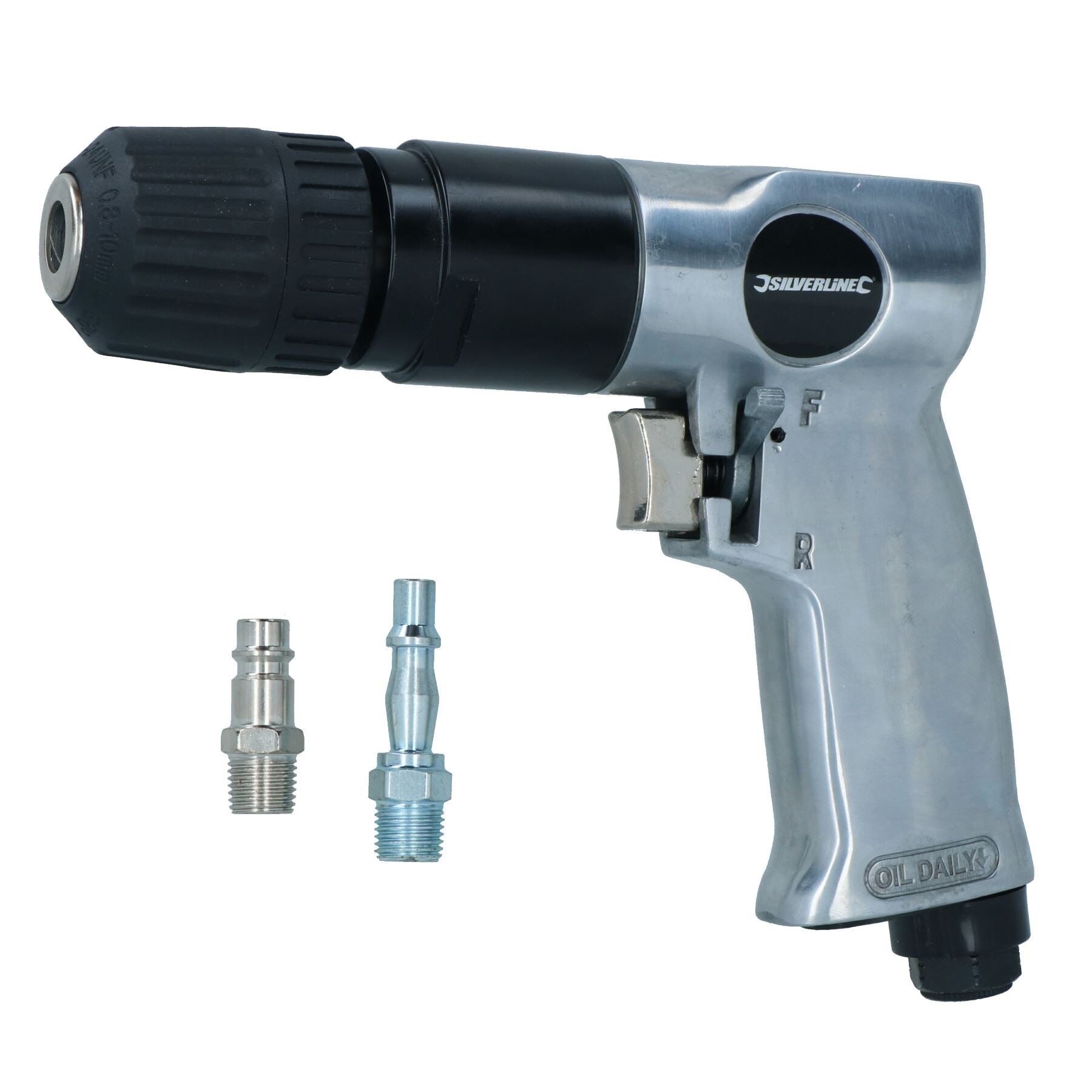 Reversible Air Drill 10mm 3/8" Keyless Chuck Pistol Angle Drill SIL05