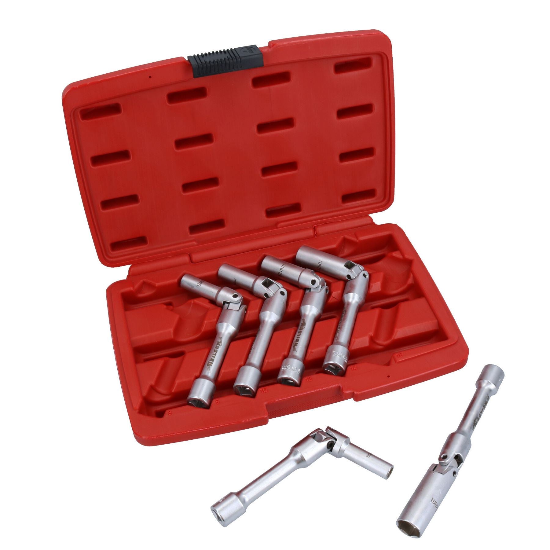 Jeu de douilles de bougies de préchauffage diesel extra longues, joint universel, retrait 8-16 mm, 3/8" Dr
