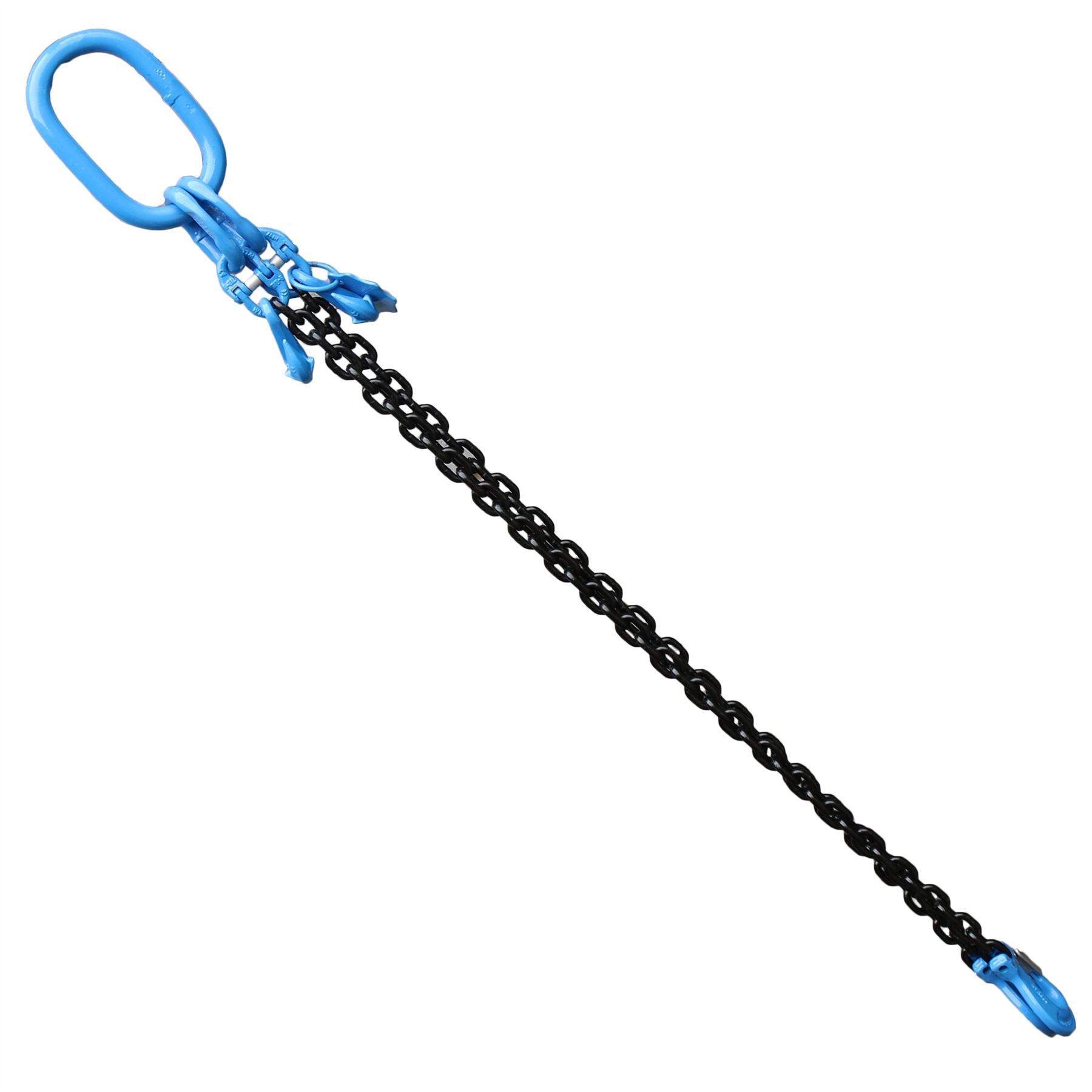 Élingue de levage à chaîne à 2 brins avec crochet de levage à chape 1 mètre de chaîne de 8 mm WLL 2,8 tonnes