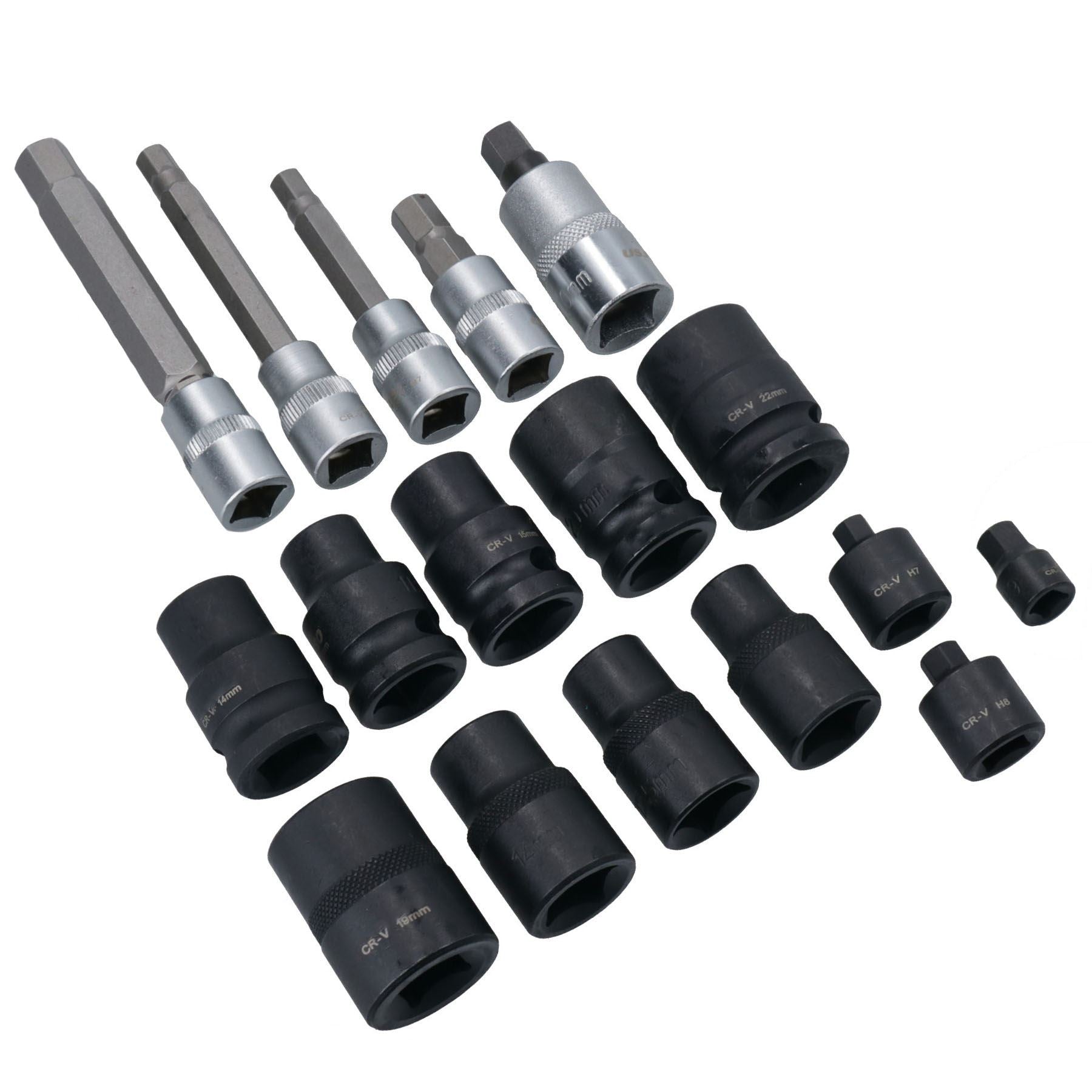 17-teiliges Bremssattel-Steckschlüssel- und Bit-Master-Set, Sechskant-Pentagon, Bremsbelag-Entfernung