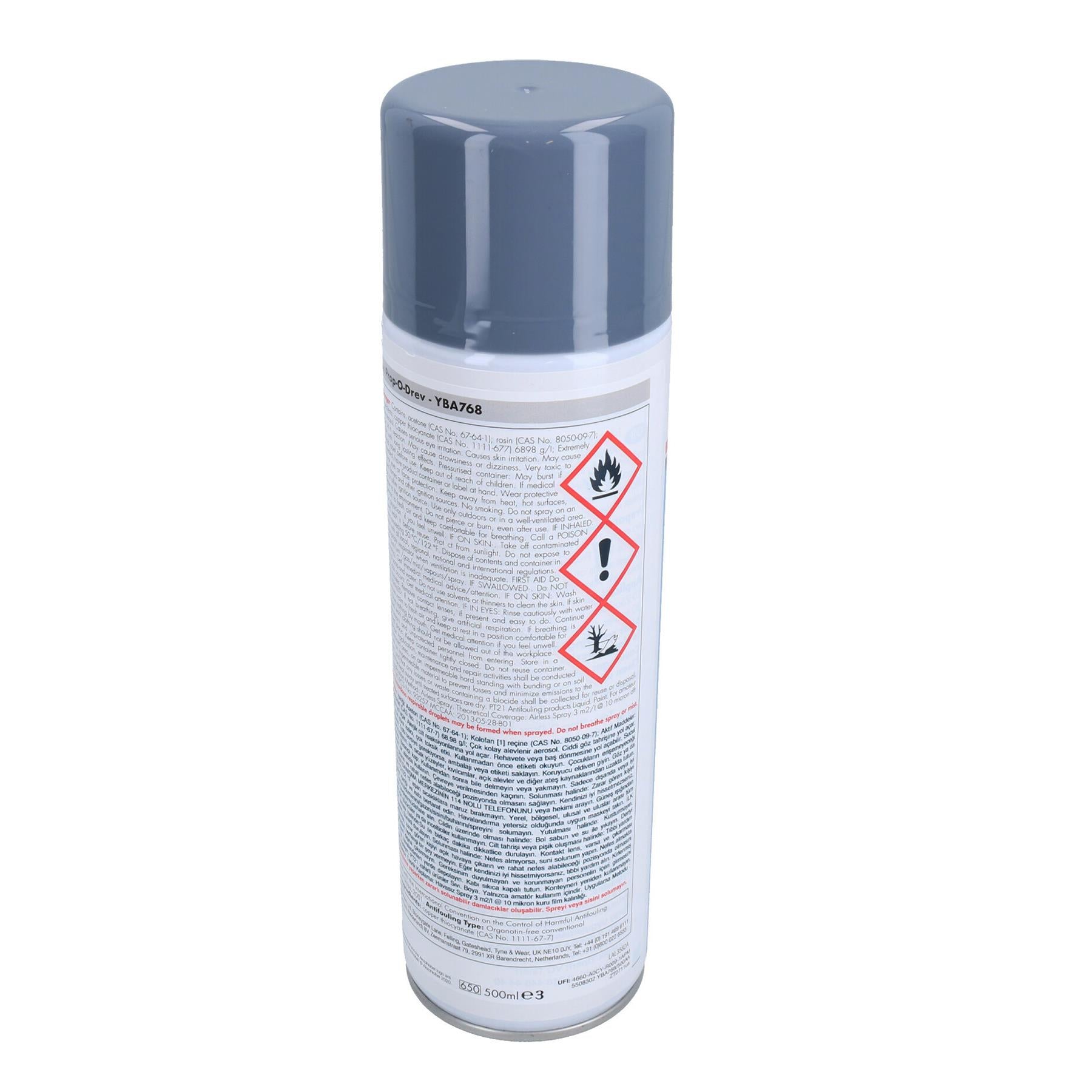 International Trilux Prop-O-Drev Grey Hard Antifouling Spray Paint Outdrive