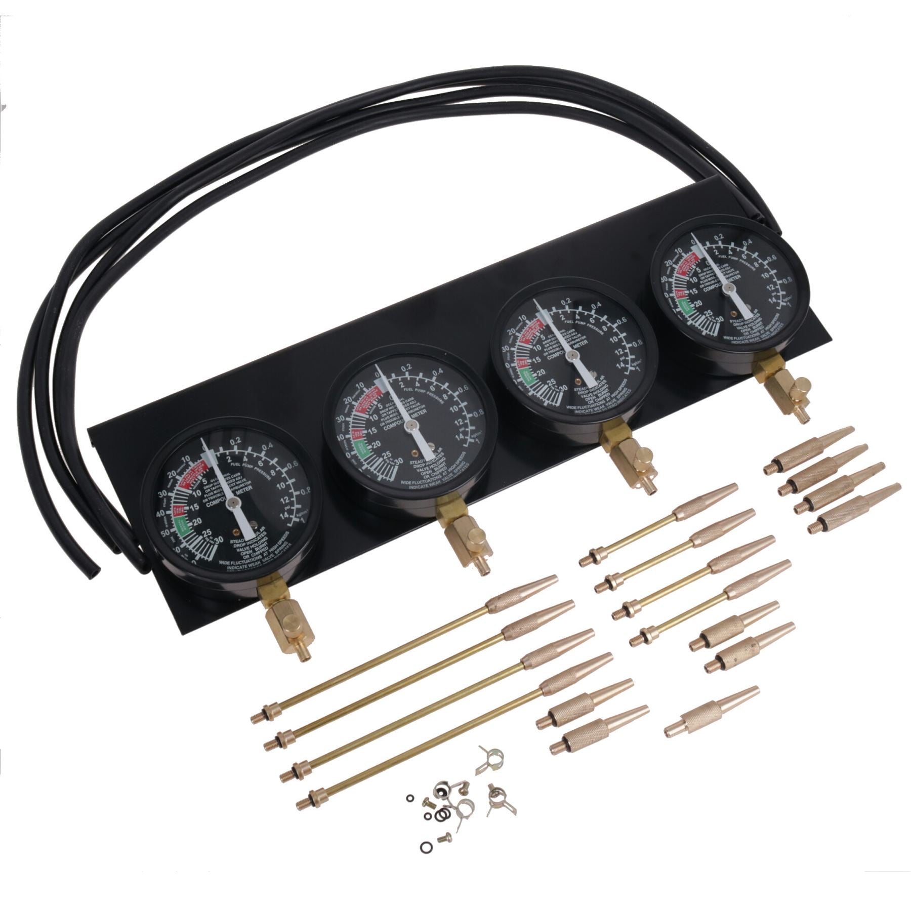 Fahrrad Motorrad Vergaser Vakuum Synchronisierer Balancer 4 Messgeräte + Adapter