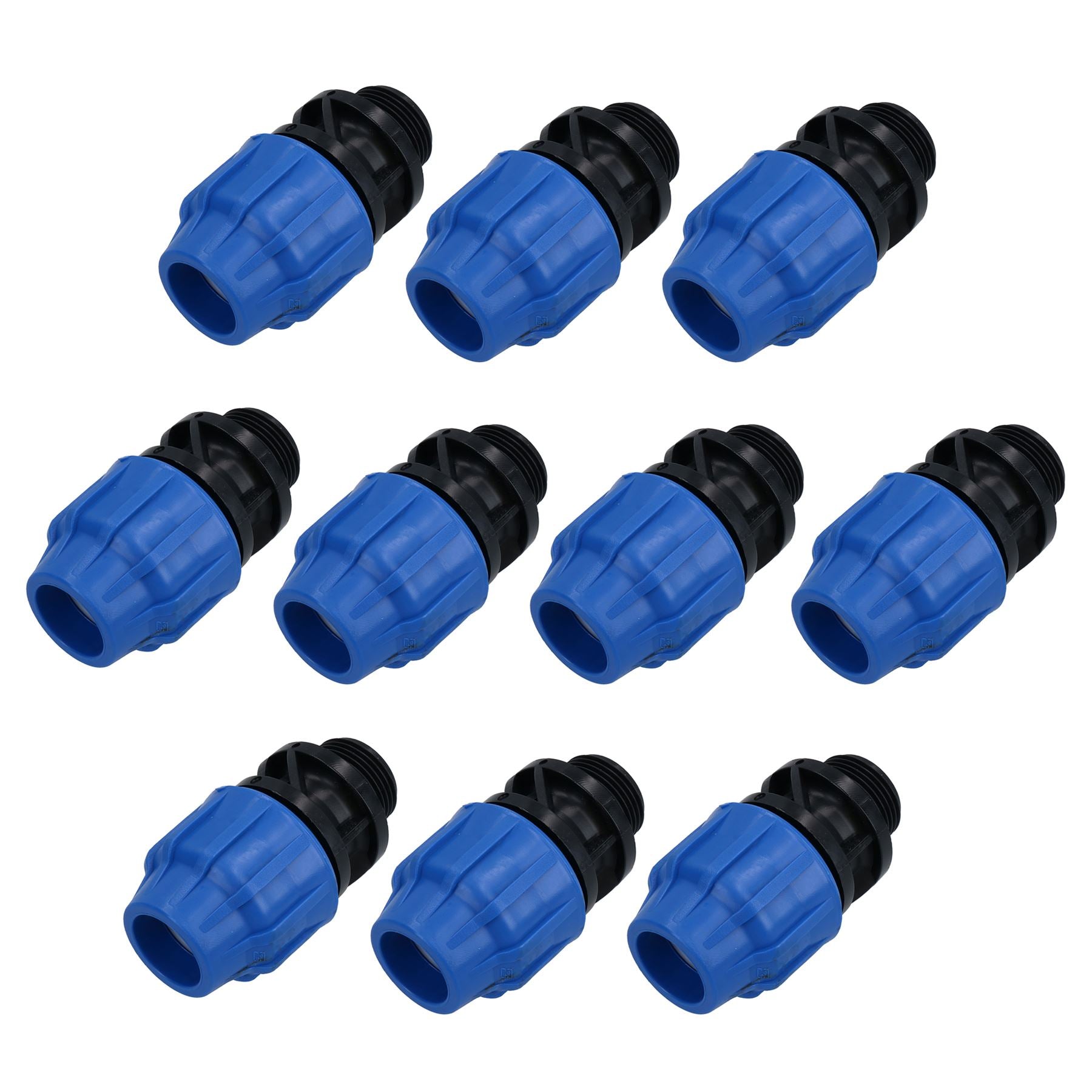Raccord de compression pour adaptateur mâle MDPE 25 mm x 1" pour tuyau d'eau PN16
