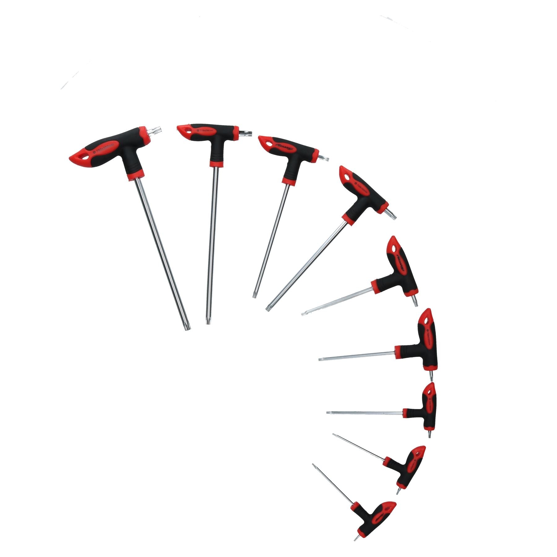 9-teiliger Torx-Stern-Sicherheitsschlüsselsatz mit T-Griff, manipulationssicher, T10 – T50, hohes Drehmoment