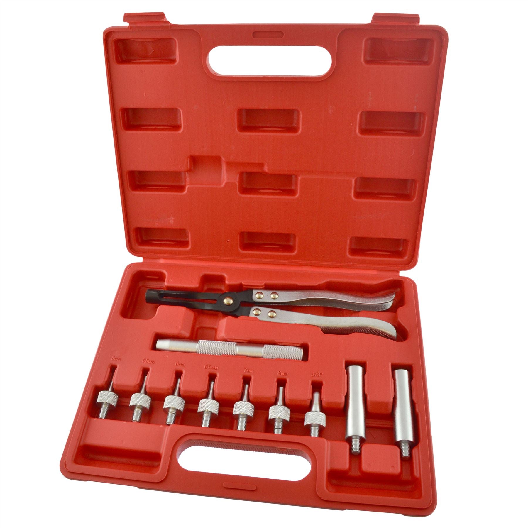 Jeu de pinces de démontage et d'installation de joint de tige de soupape/outil de siège/kit 11 pièces AN027