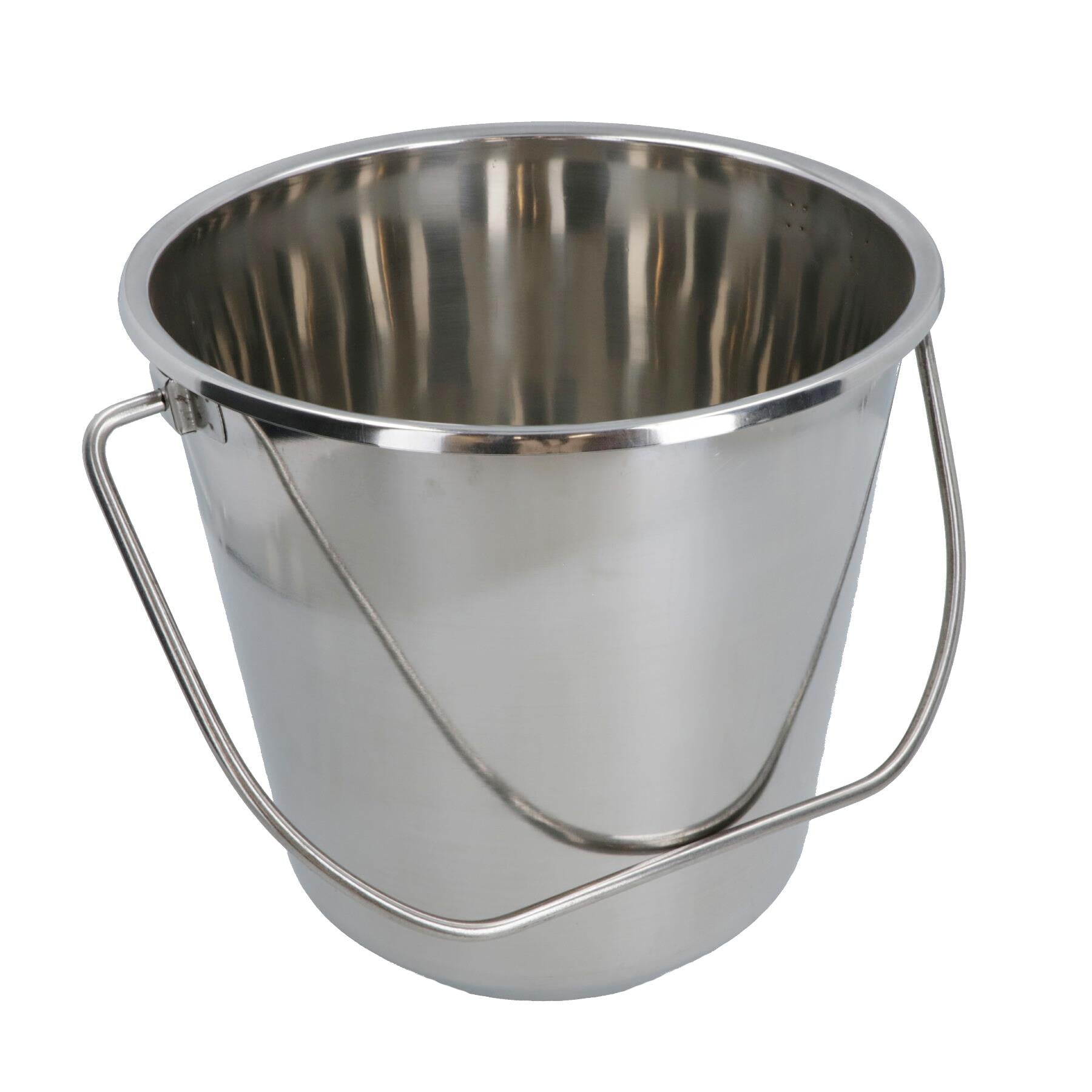 12L Stainless Steel Metal Bucket Pail Water Carrier Greenhouse Garden Plant BBQ