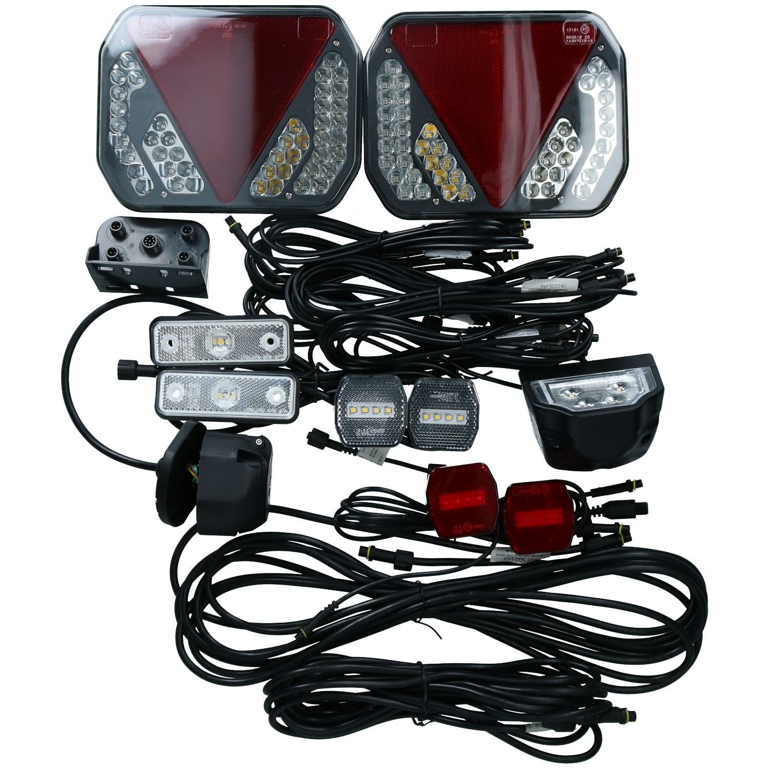 Trailer LED Light Wiring Loom Kit Side Front Marker Quick Connect Professional