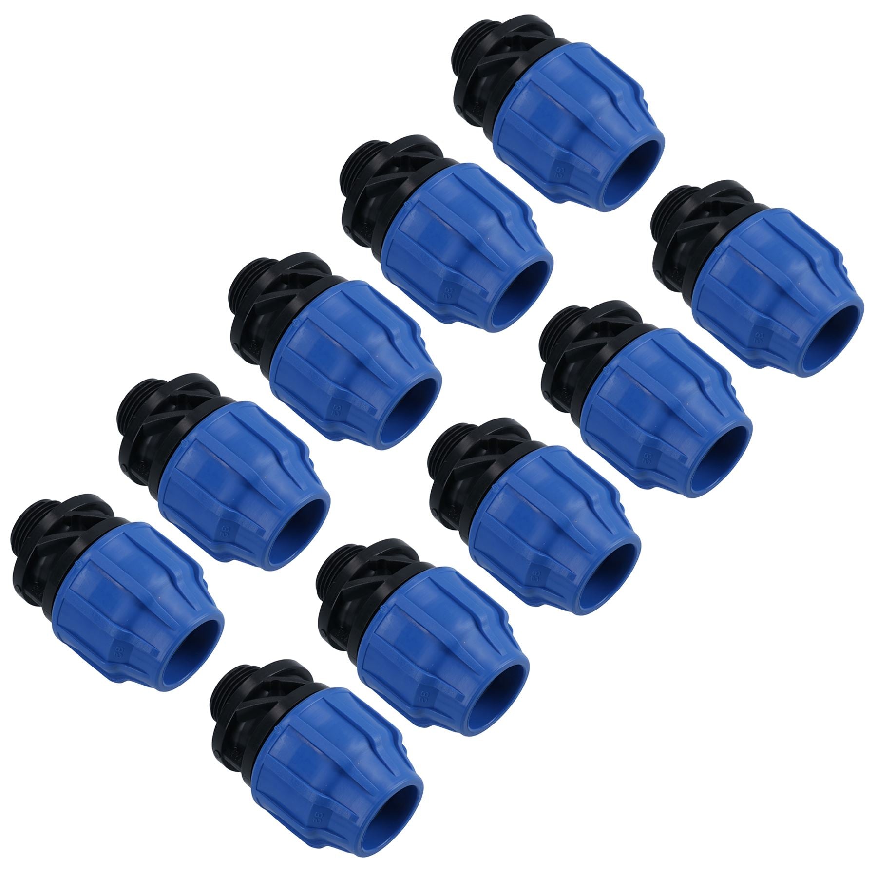 Raccord de compression pour adaptateur mâle MDPE 32 mm x 1" pour tuyau d'eau PN16