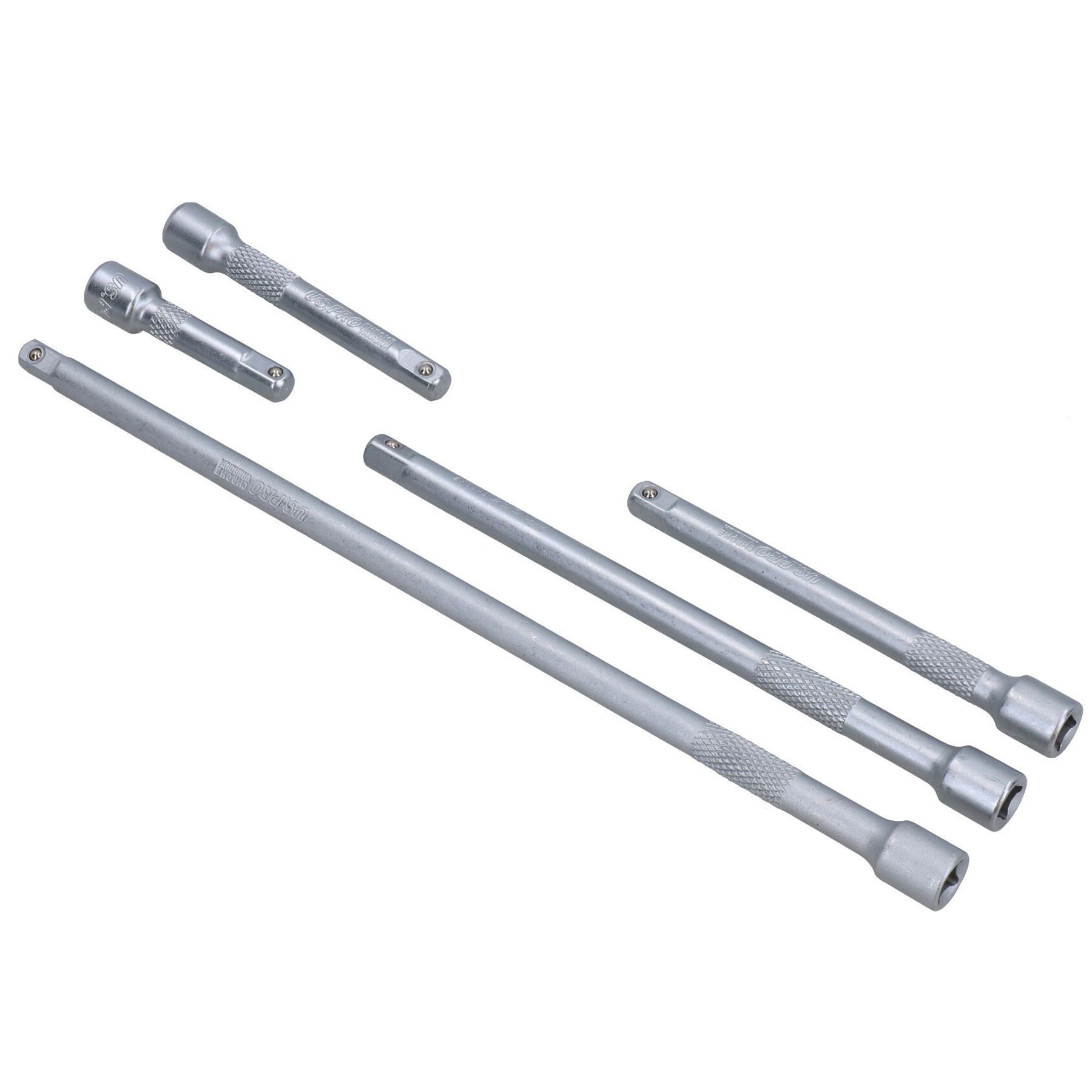 5-teiliges 1/4-Zoll-Antriebs-Verlängerungsset, gerade, 2, 3, 4, 6 und 9 Zoll, für Ratschen usw. AT022