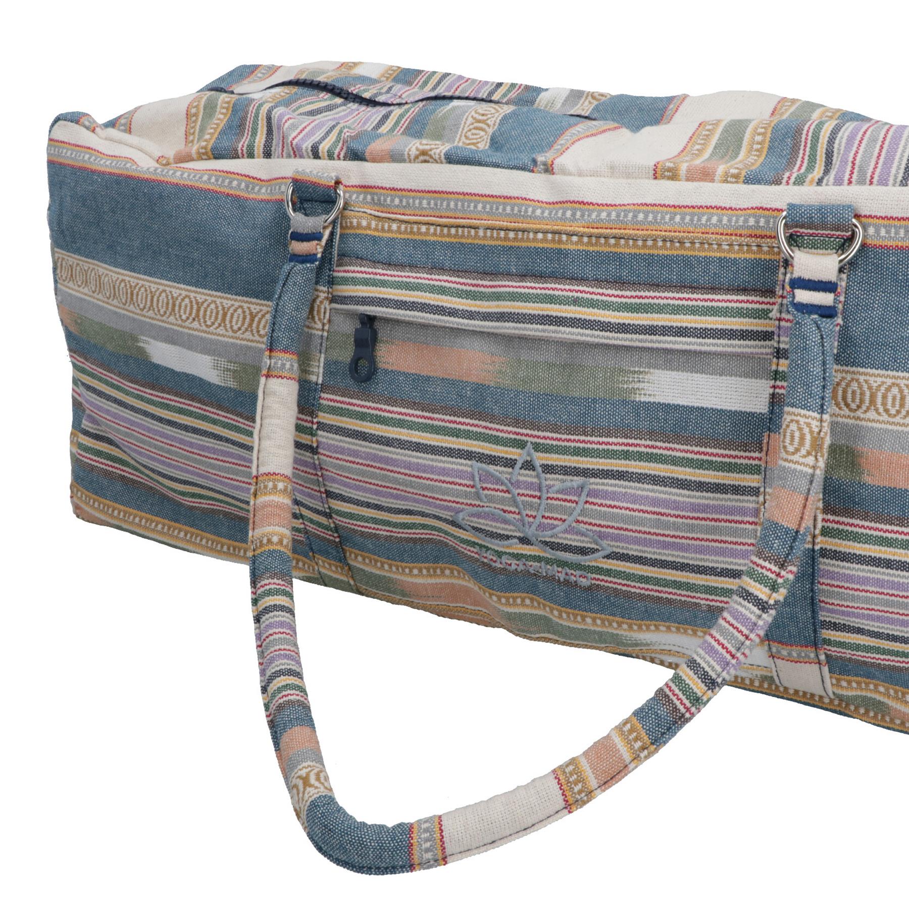 Yoga Pilates Kit Duffle Bag Travel Mat Carrier Blue or Pink Studio Gym Fitness