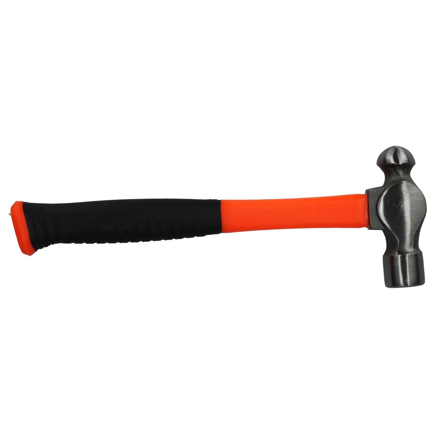 16oz Ball Pein Pin Hammer With TPR Rubberised Fibreglass (70%) Handles