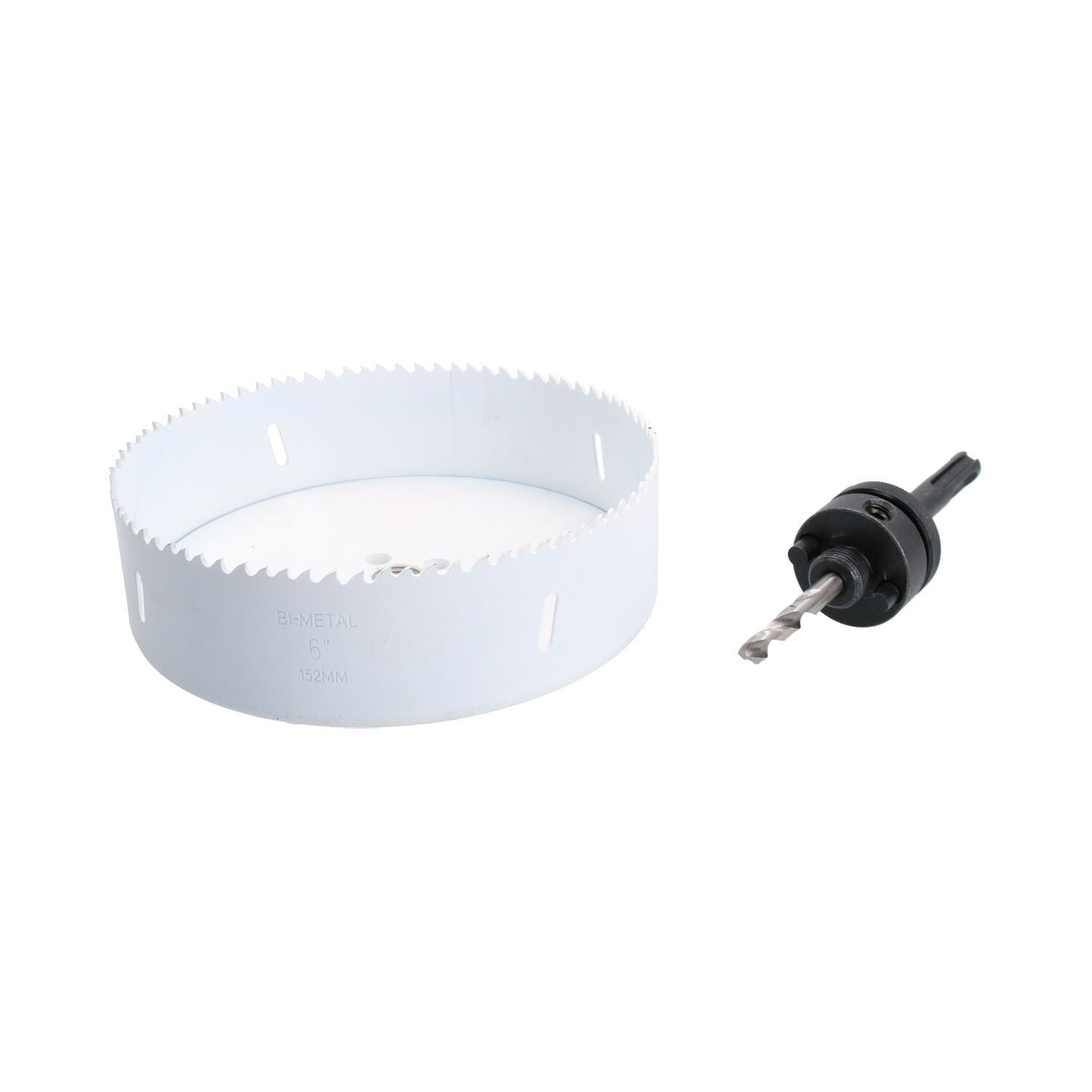 SDS-Plus-Dorndornaufsatz, komplett mit HSS-Lochsäge, 32 mm – 152 mm