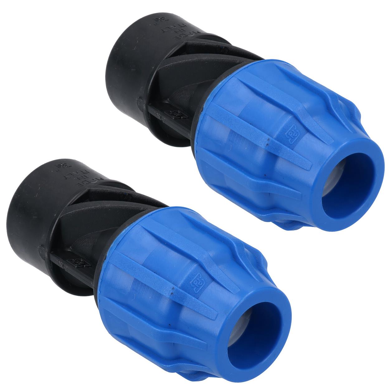 Raccord de compression pour adaptateur femelle MDPE 20 mm x 3/4" pour tuyau d'eau