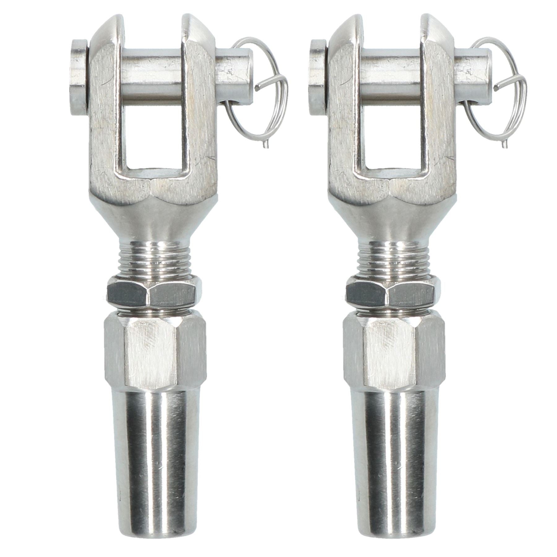 Raccord de câble métallique DIY Raccord d'extrémité de gréement sans emmanchement en acier inoxydable 316