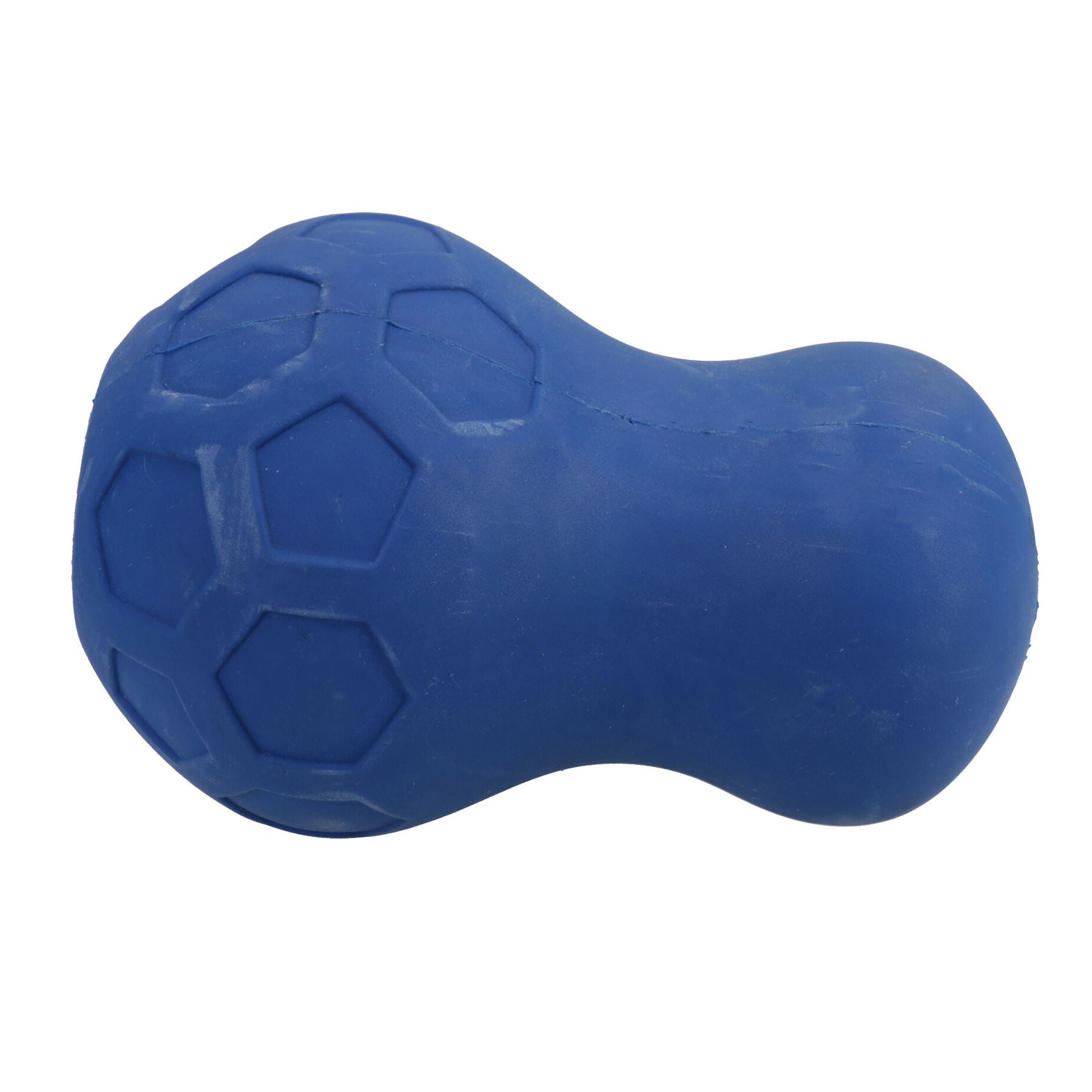 Großes, blaues Tumble Tease-Hundespielzeug aus Gummi, interaktives Spiel, Leckerli, befüllbares Geschenk