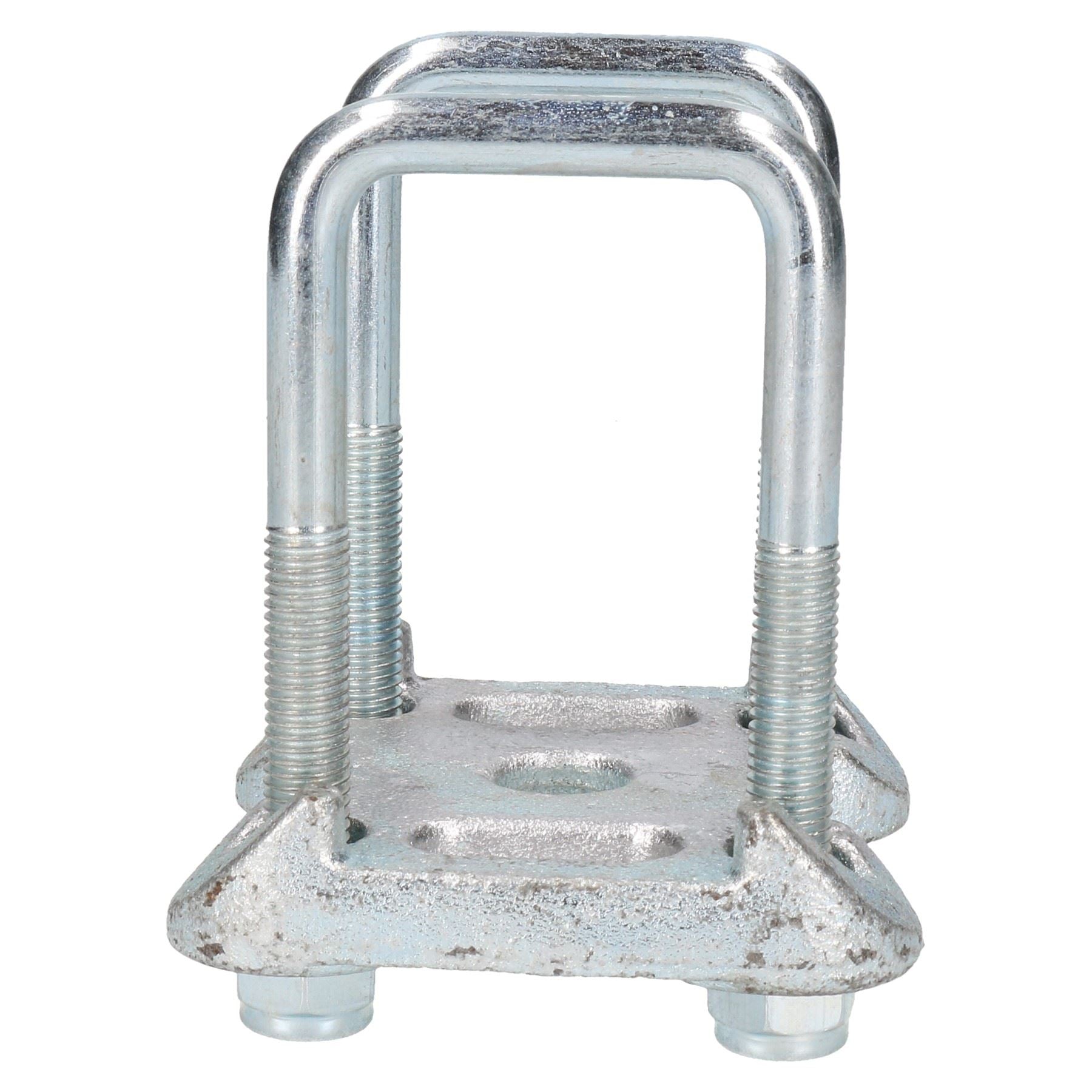 Single Parabolic Leaf Spring Bump Stop And U Bolts And Plates For Ifor Williams