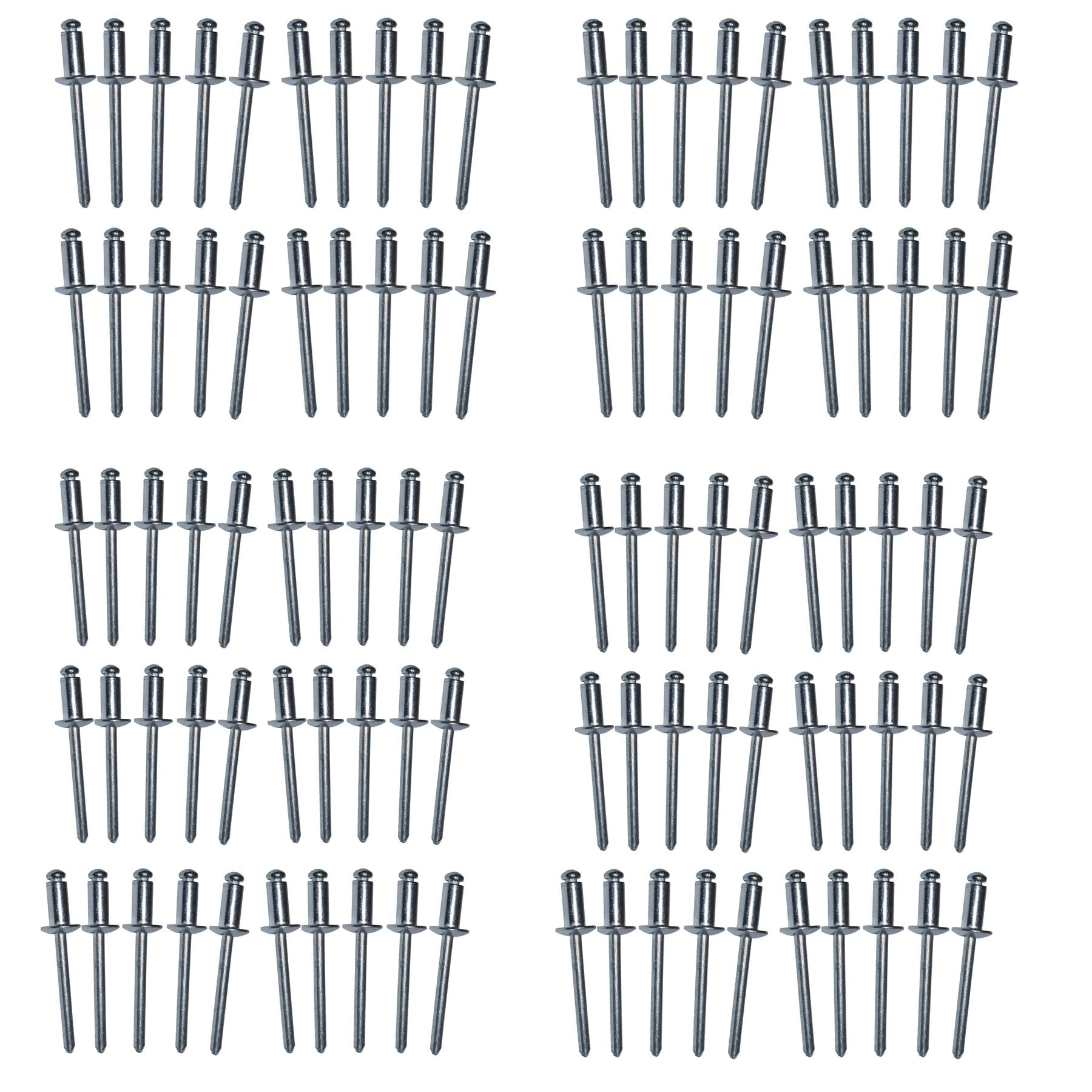 Ensemble de rivets aveugles en aluminium métriques pour fixation de 3,2 mm, 4,0 mm et 4,8 mm