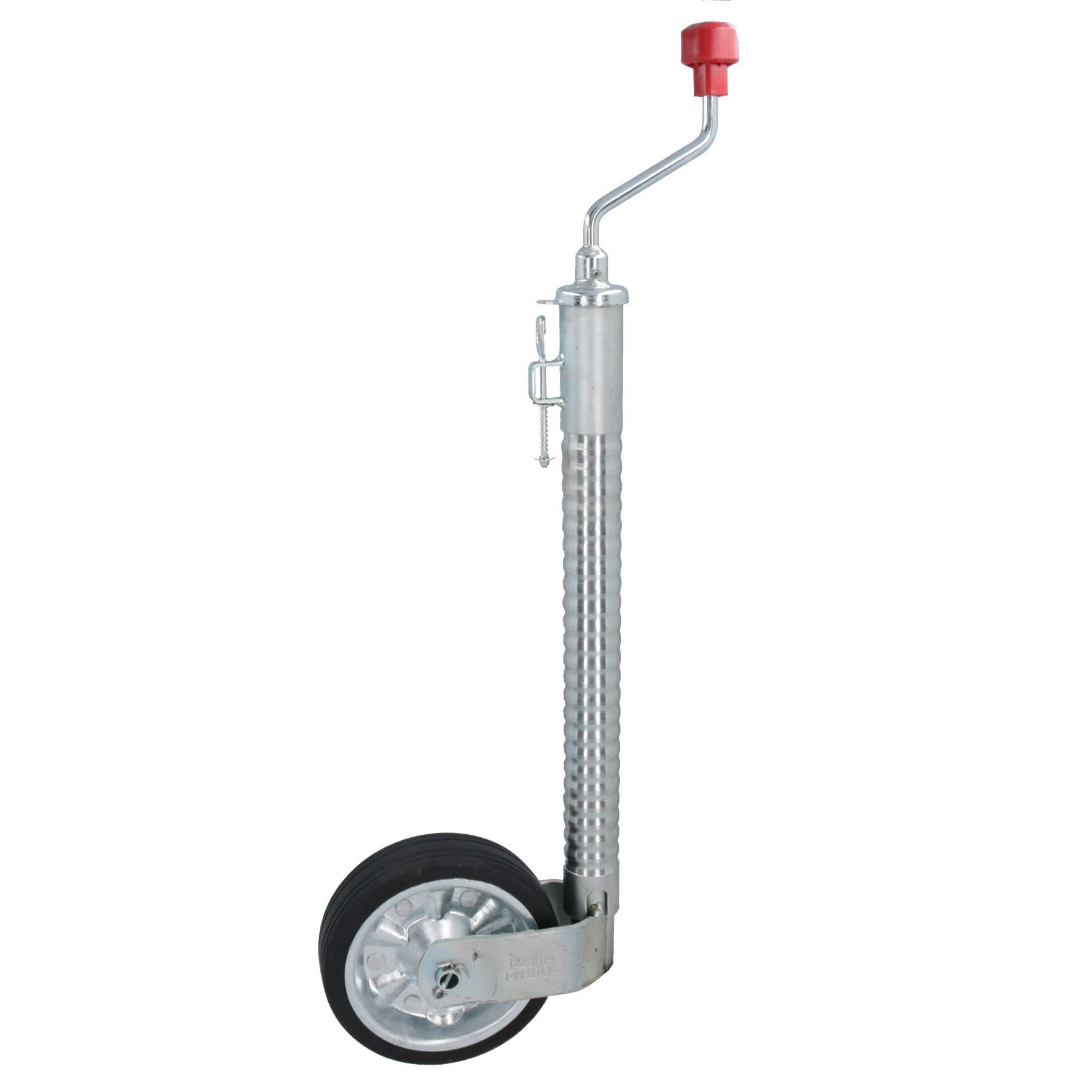 Roue jockey de remorque à nervures de 48 mm pour charges lourdes, poids maximal de 750 kg