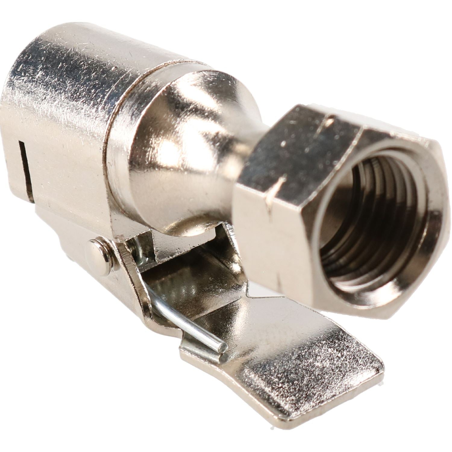 PCL Euro Clip-On-Reifenventilanschluss, offenes und geschlossenes Ende, 1/4 Zoll BSP-Gewinde