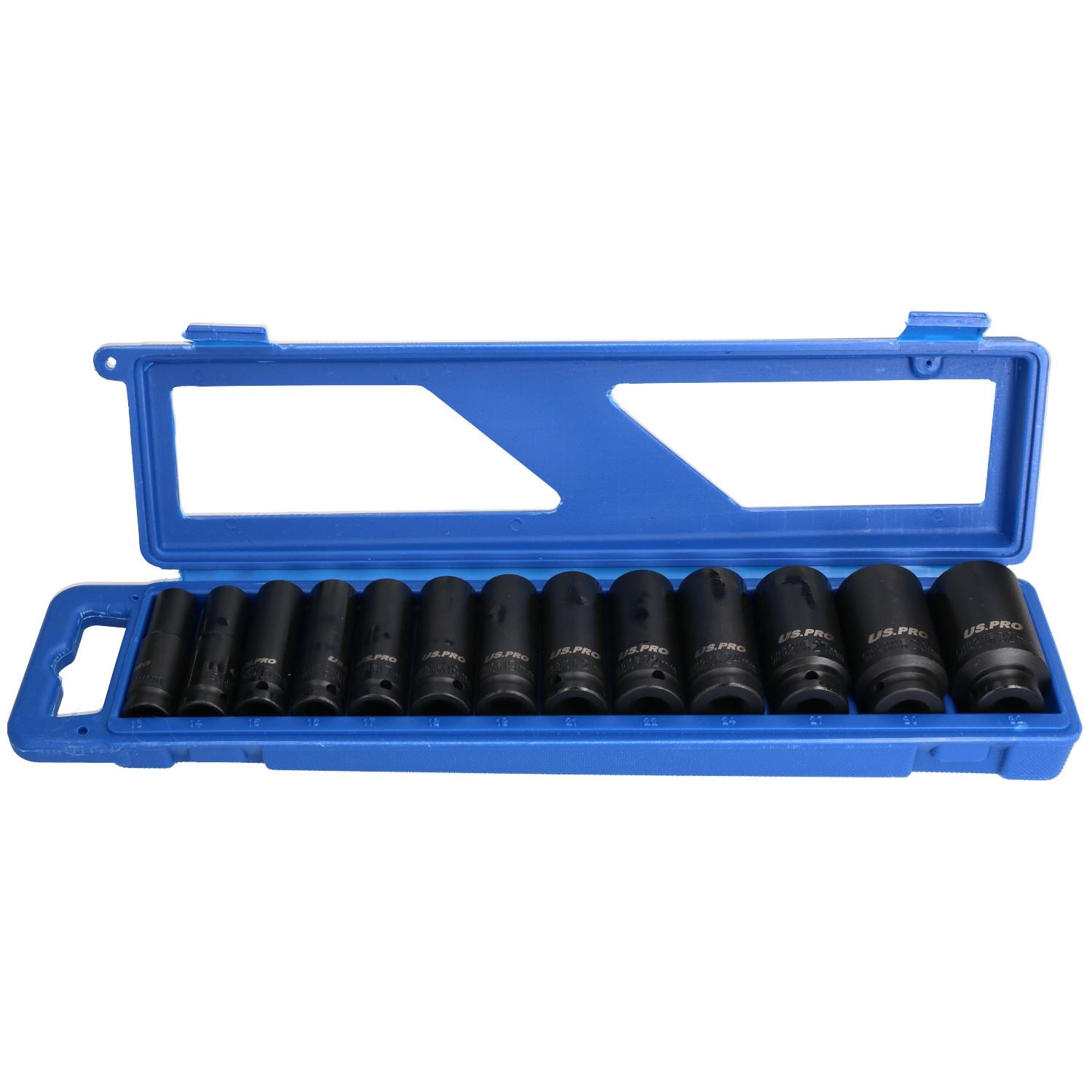 Clé dynamométrique 1/2" 28 - 210 Nm avec 13 douilles à chocs profondes 13 - 32 mm