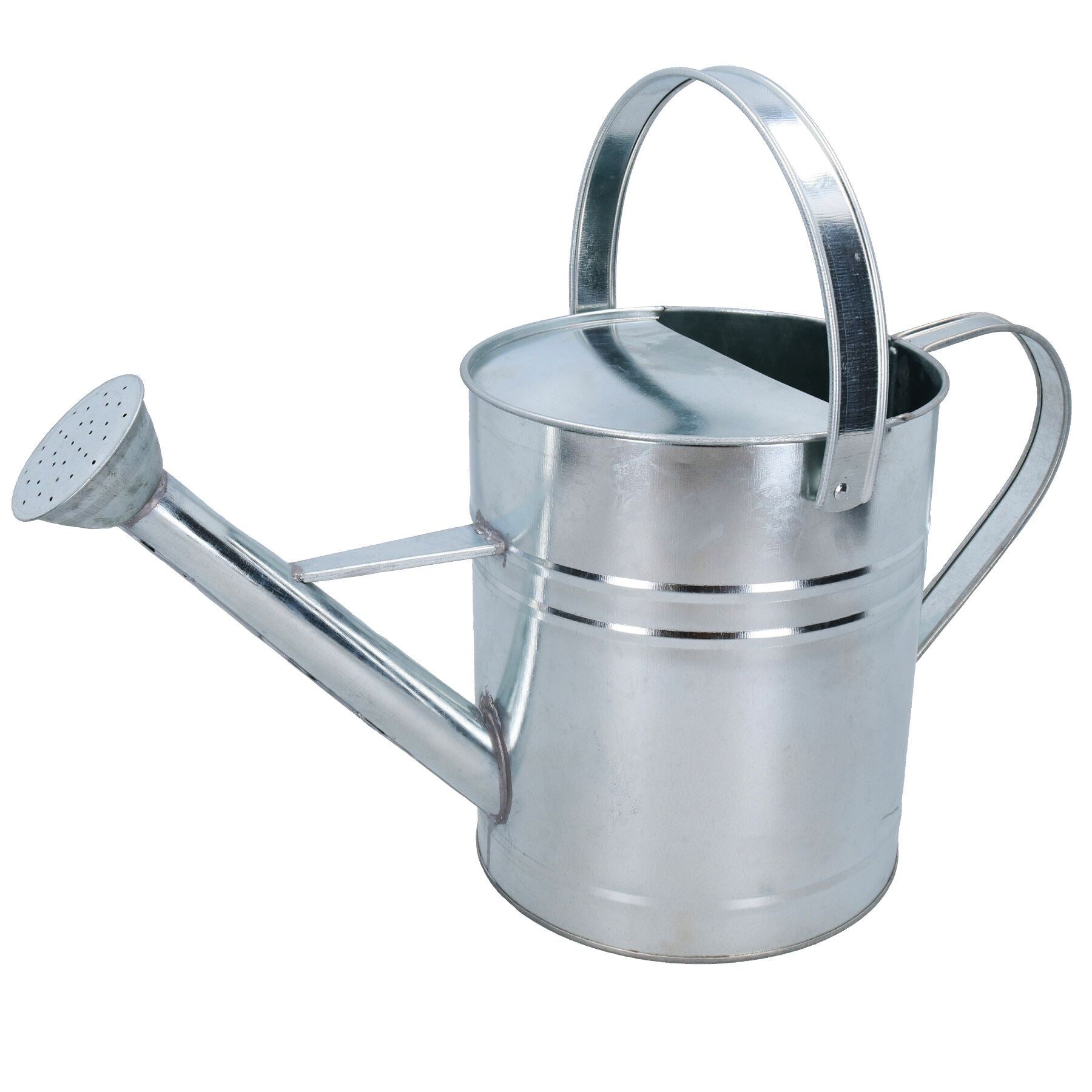 Gießkanne aus verzinktem Stahl, 5 l, für Gewächshaus, Garten, Pflanzen, Zuhause