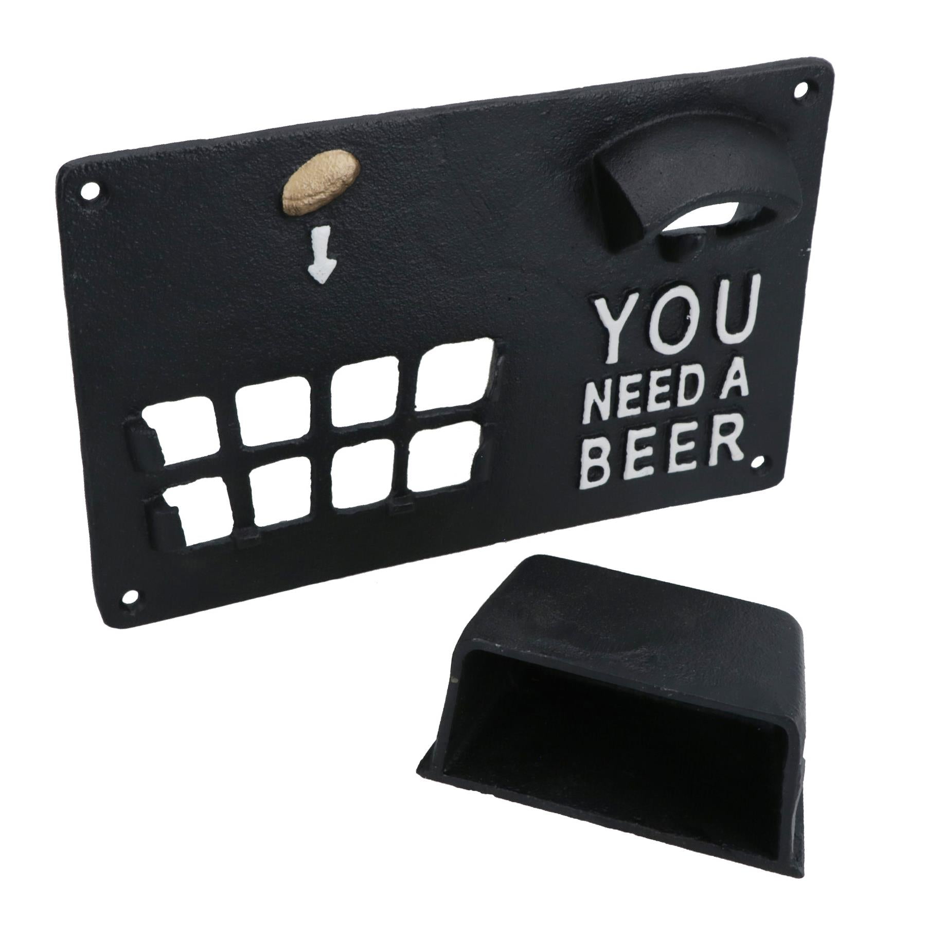 You Need A Beer Bottle Opener Beer Cast Iron Sign Gift Garage Door Shed Bar